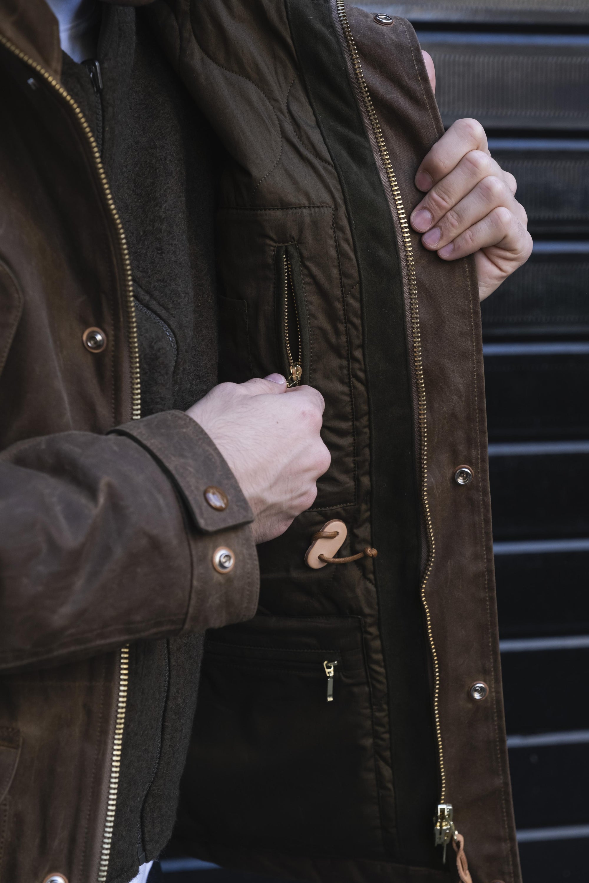 Fisherman Parka 7031WX DARK TAN Manifattura Ceccarelli