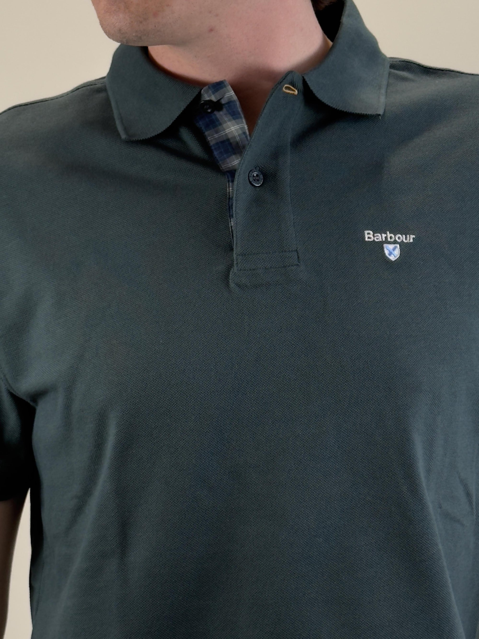 Polo Tartan Pique MML0012 GN89 Barbour