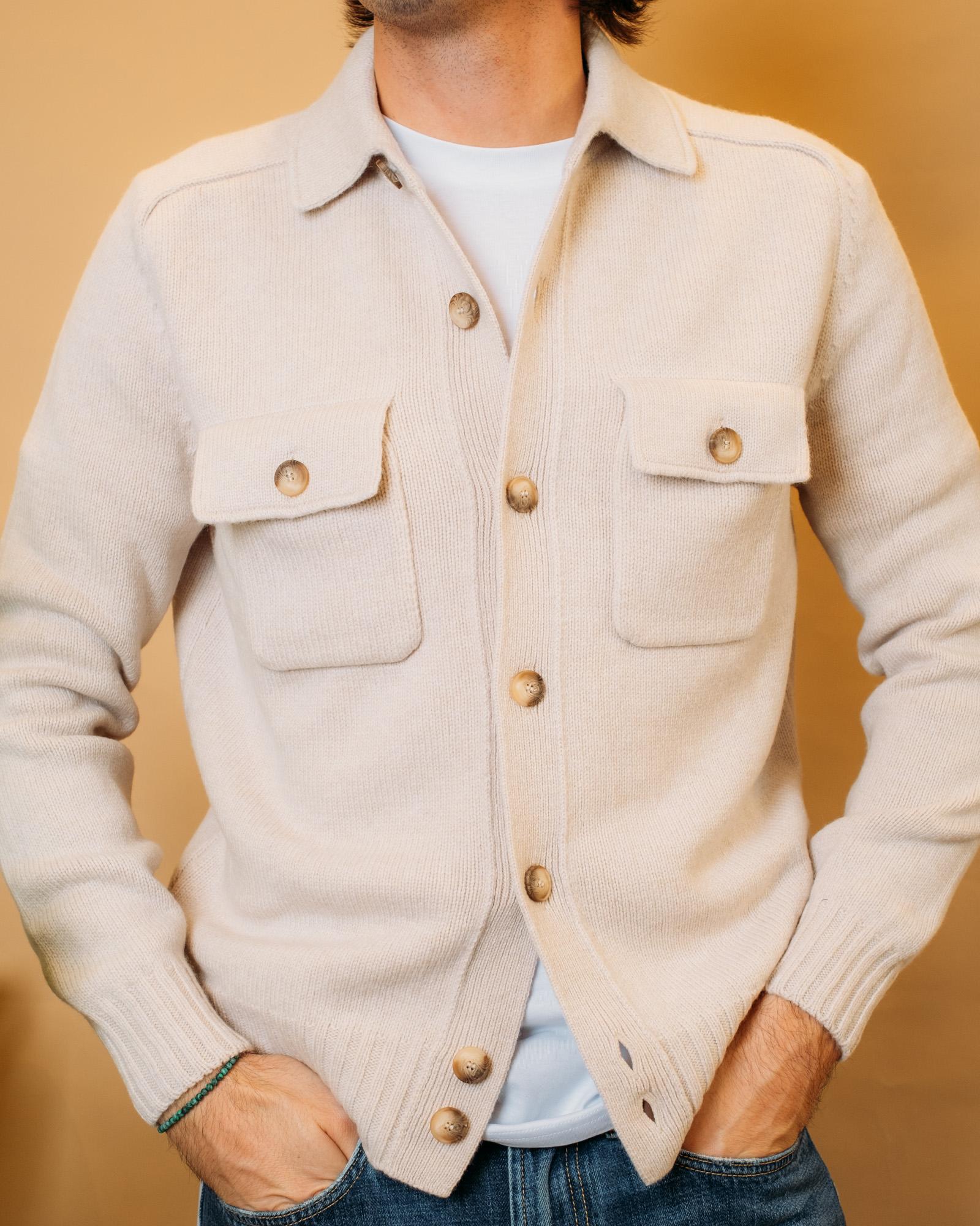 Overshirt in Lana 13109 054 Gran Sasso 