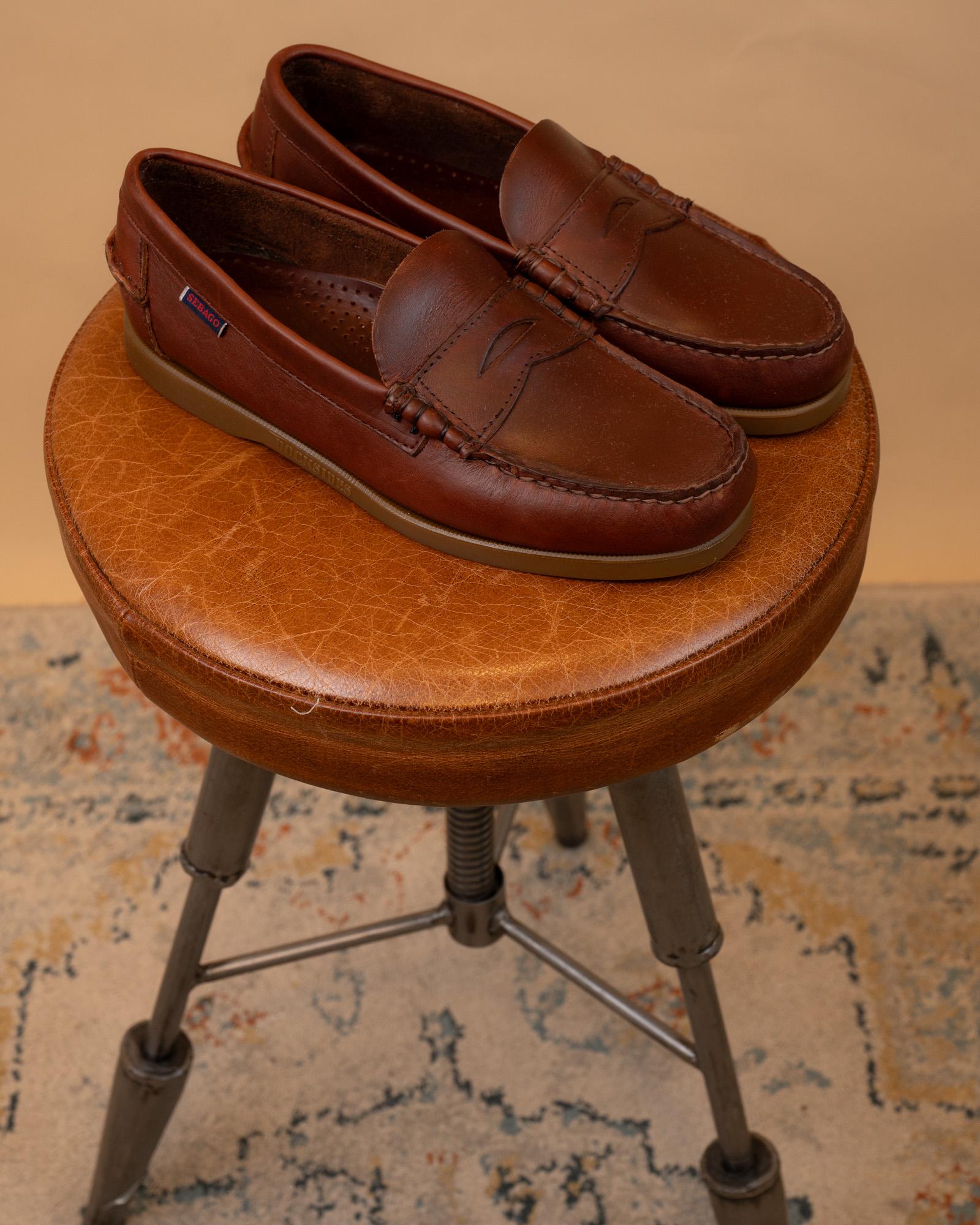 Mocassini Dolphin Waxed Brown/Gum 76114QW 925 Sebago 