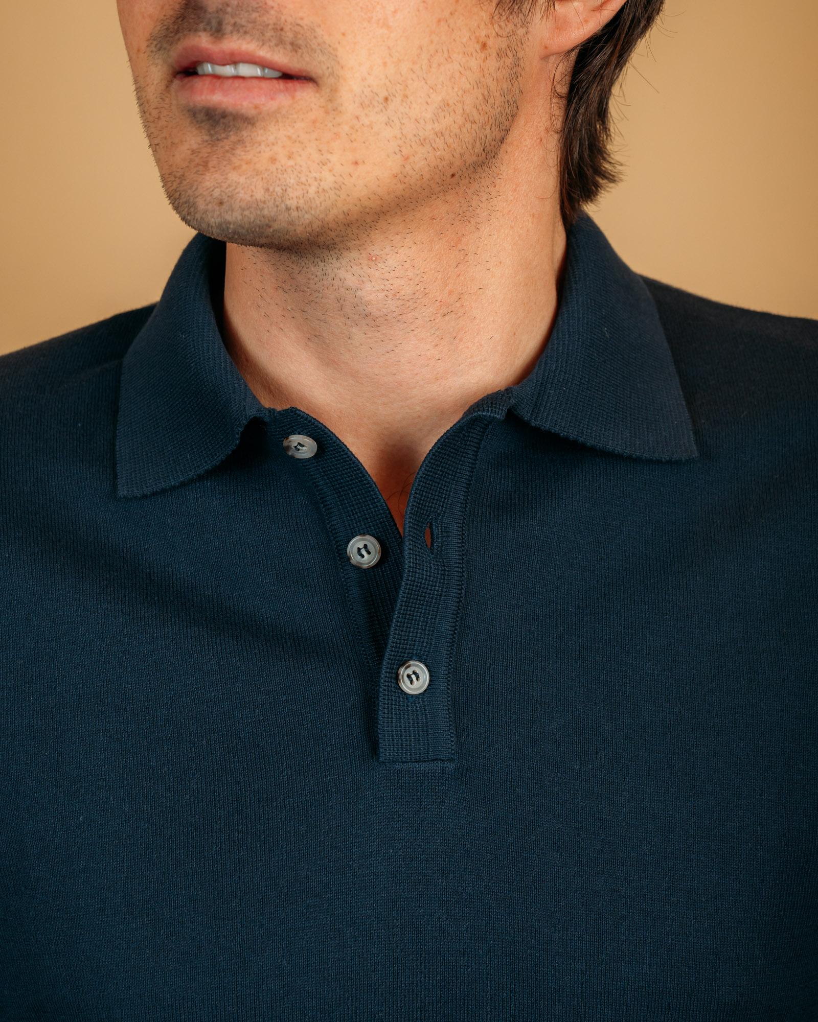 Polo M/L Blu 59007Y 60 Gaffi 