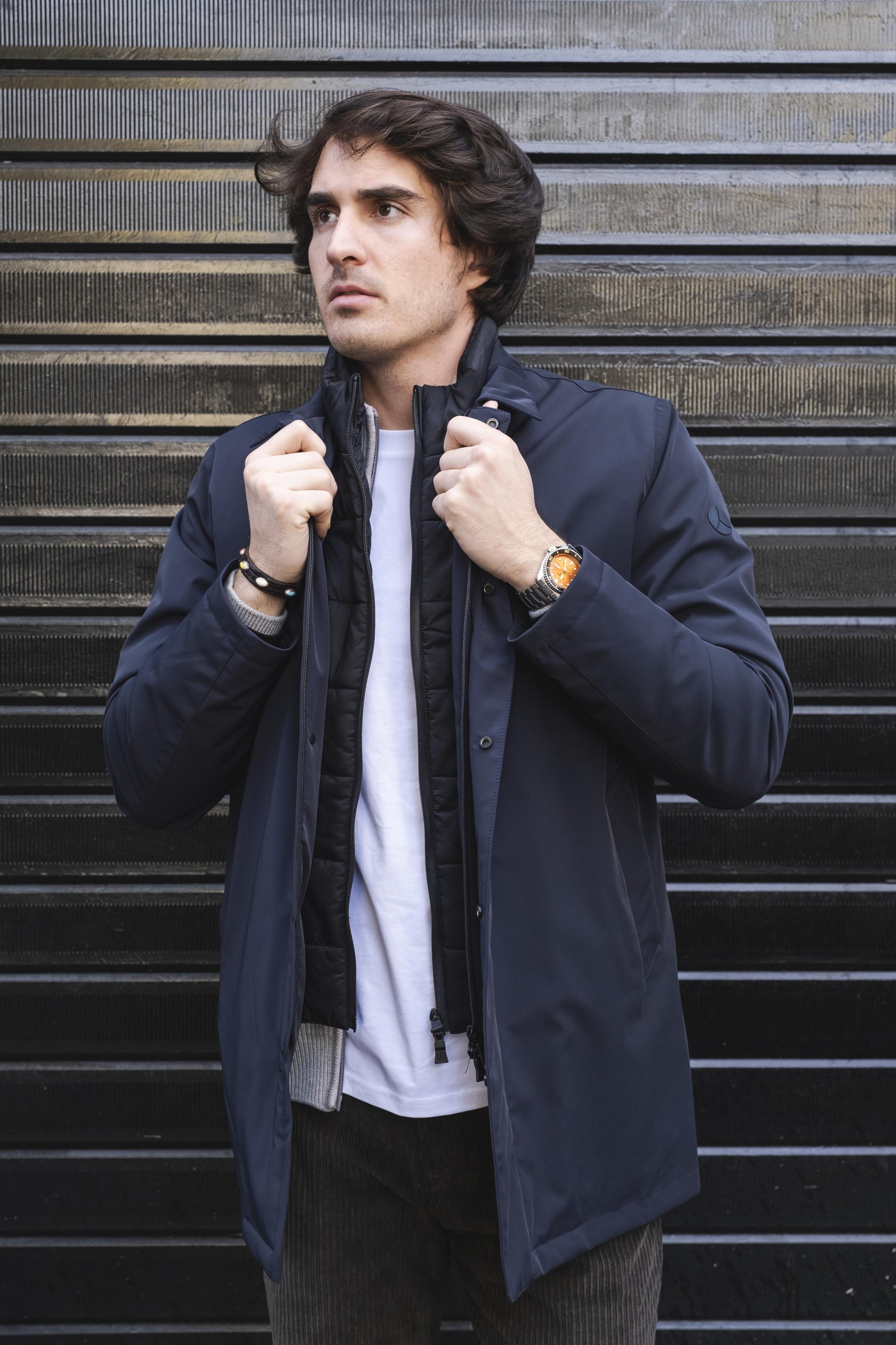 Cappotto Akkaido AKKAIDOPM781790 BLUE NAVY People of Shibuya 