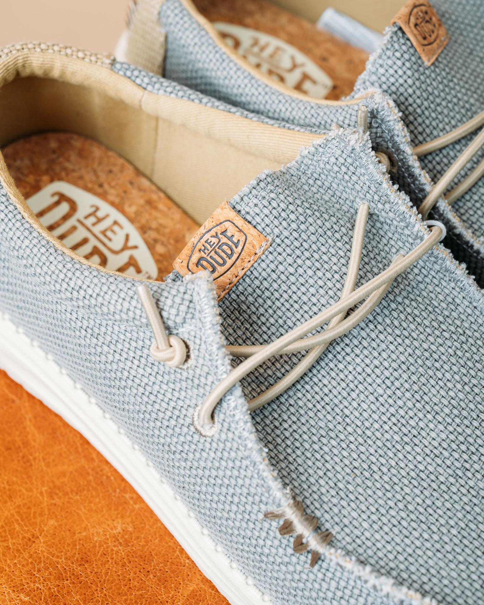 Scarpe Wally Braided Flannel Grey-Olive Grey 40003 1YF Hey Dude 