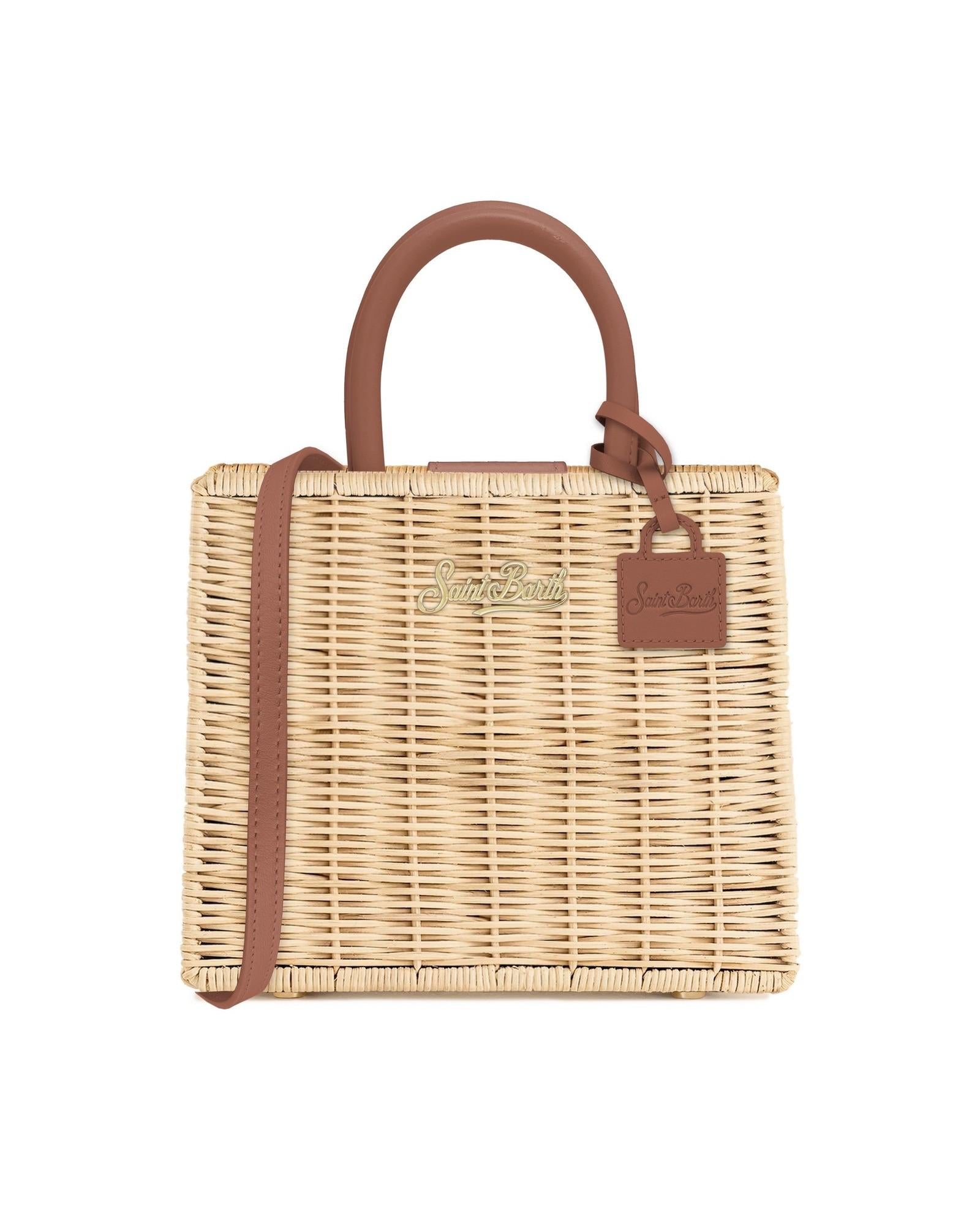 Borsa Shop Mini Pelle Marrone SHBM0002 01737L MC2 Saint barth 