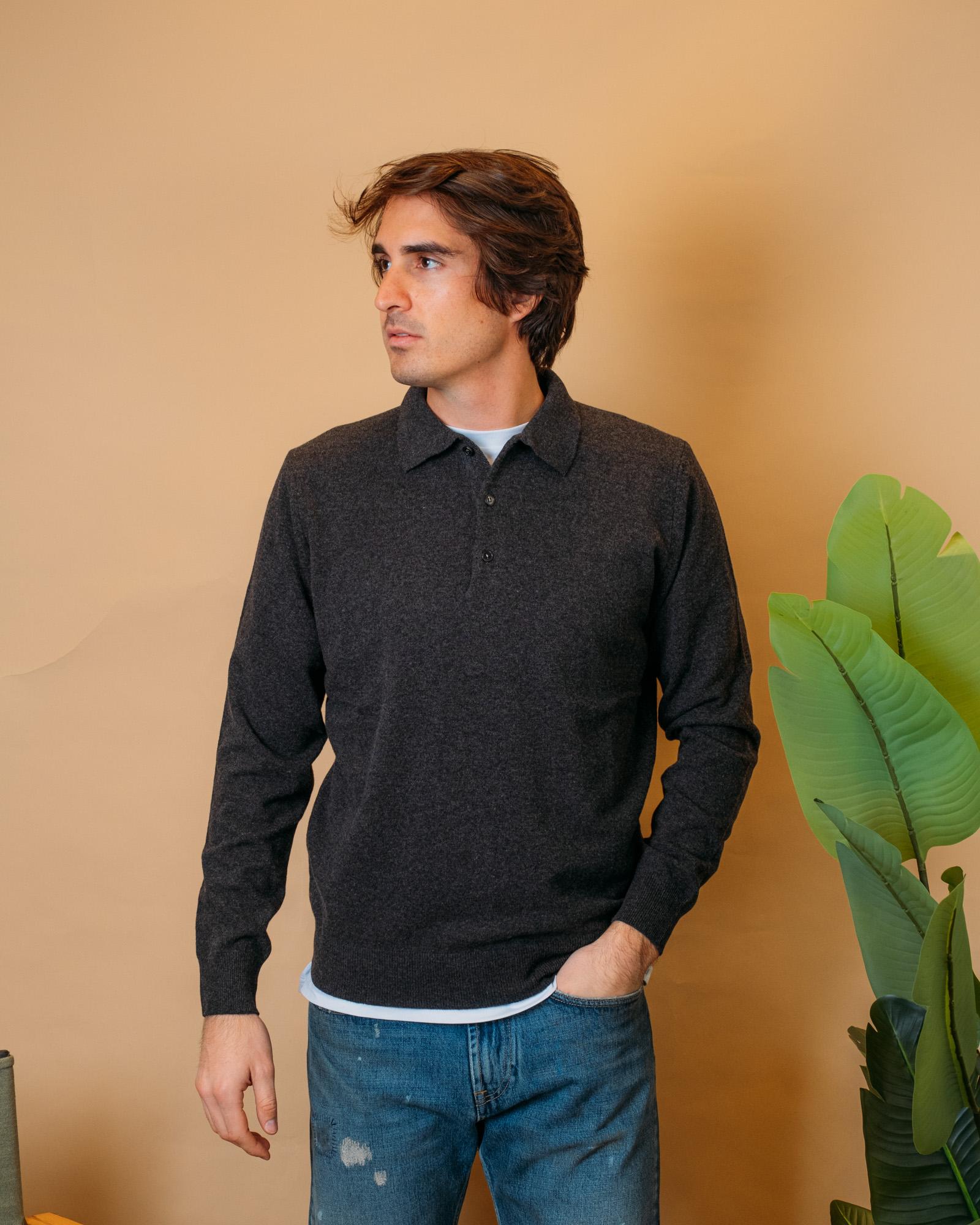 Polo in Lana e Cashmere 1859102 708 Gaffi 