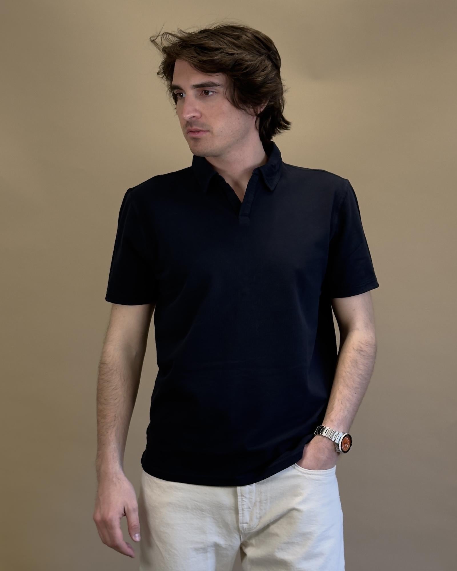 Polo in Piquet BLKM2005 NA Bl'ker