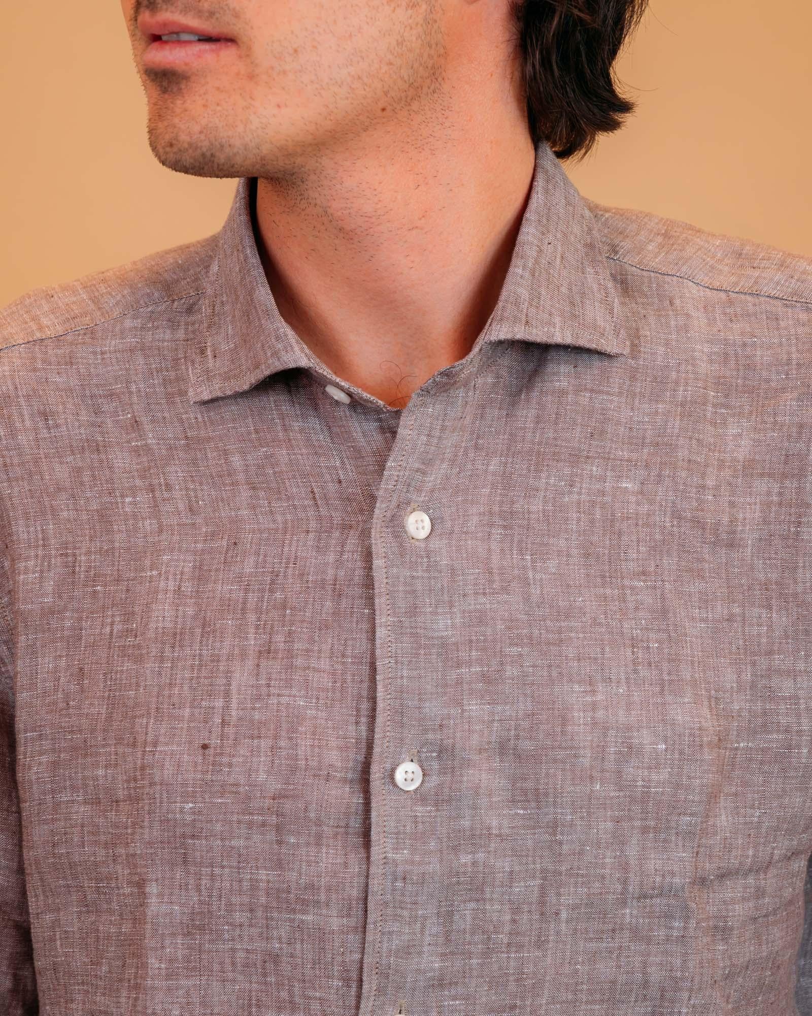 Camicia in Lino Moro 2830554 12 Portofiori 
