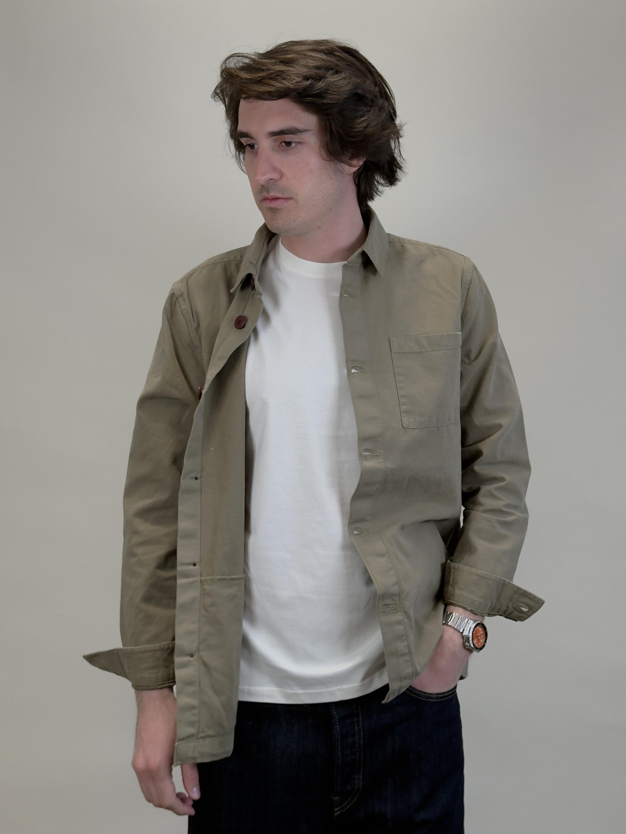 Washed Overshirt MOS0281 OL31 Barbour 