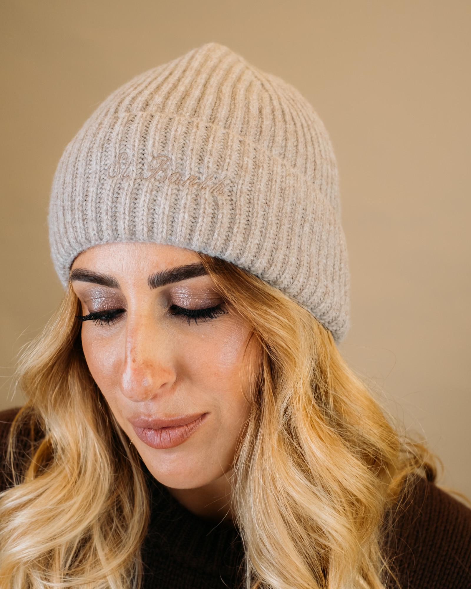 Knitted Cap MOSSWOOL 00022I MC2 Saint barth 