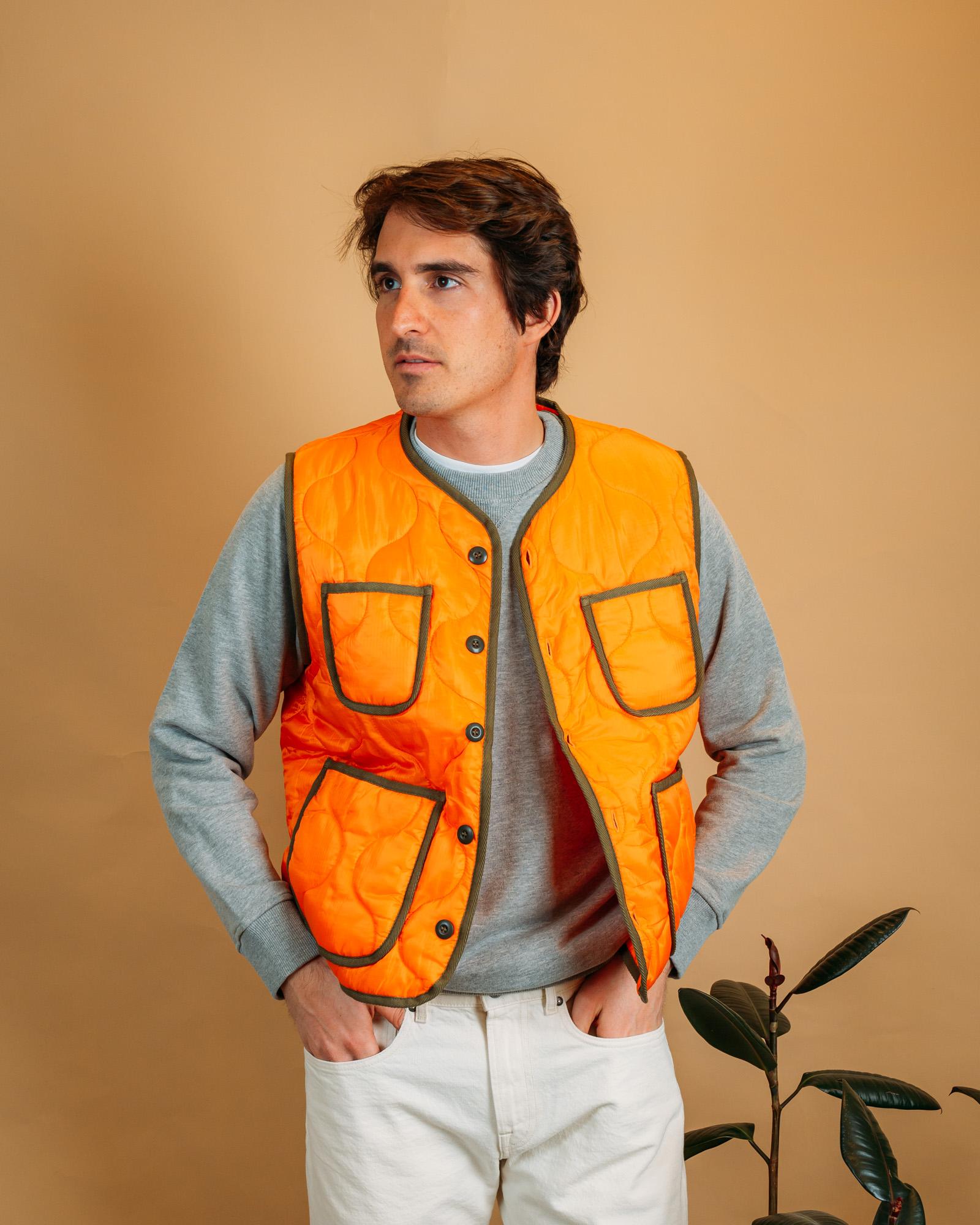 Gilet Padded Ripstop Vest Orange MSQPRNV OR Gaffi 