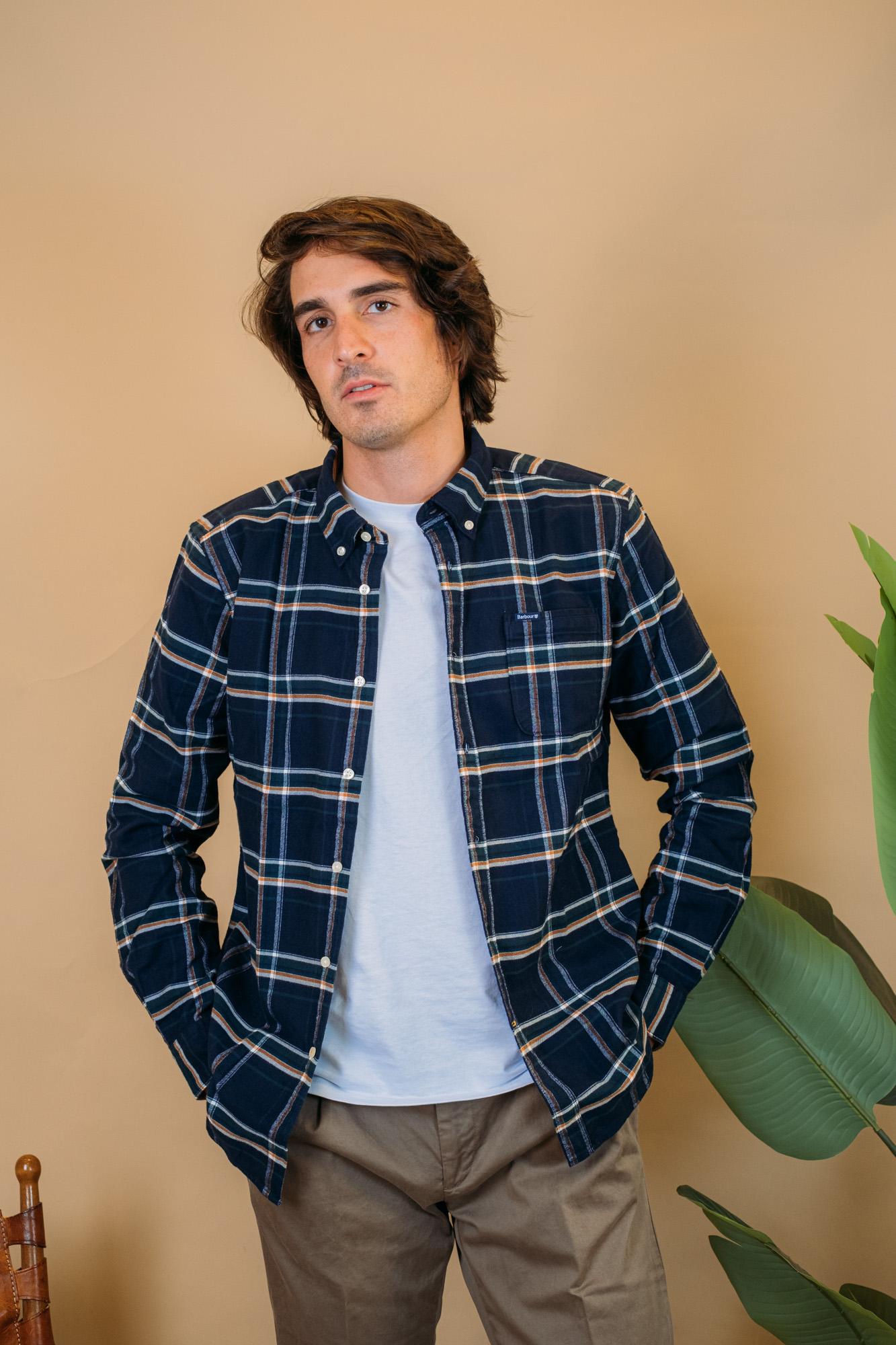 Ronan Check Shirt MSH5037 BL53 Barbour