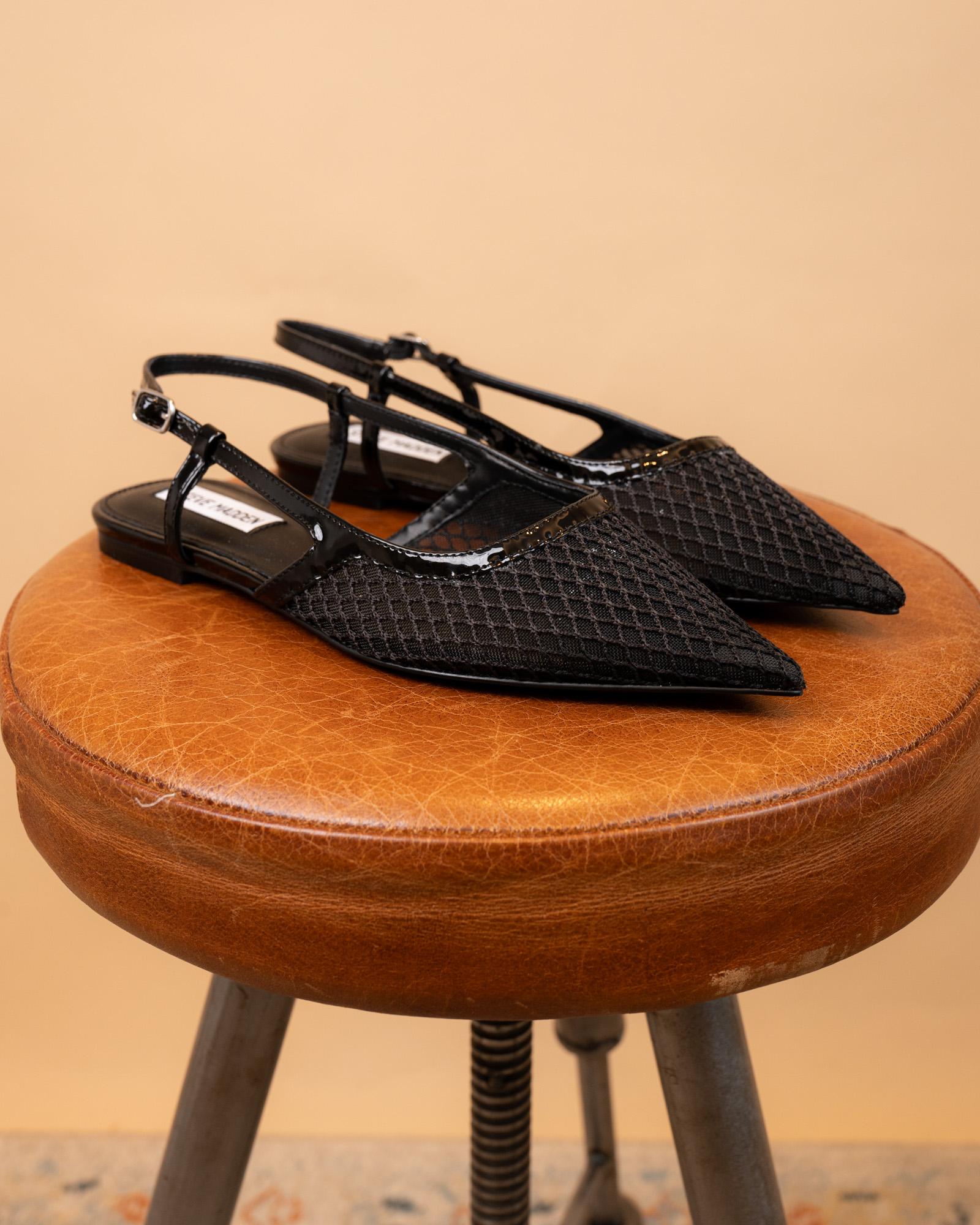 Ballerina Slingshot Black SMSSLINGSHOT M_00E Steve Madden 