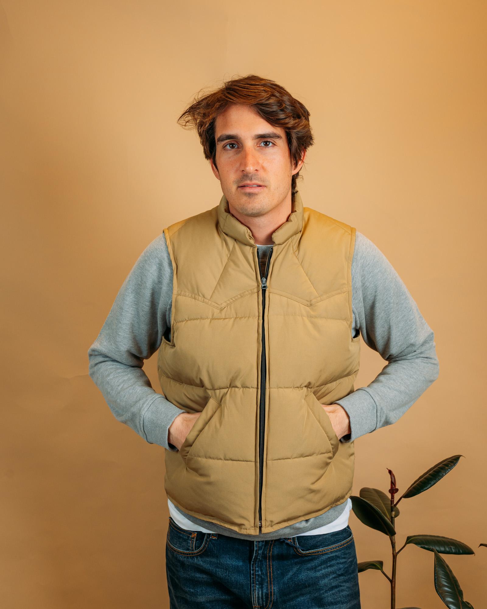 Gilet Quilted Padded Vest Khaki VQPV KH Gaffi 