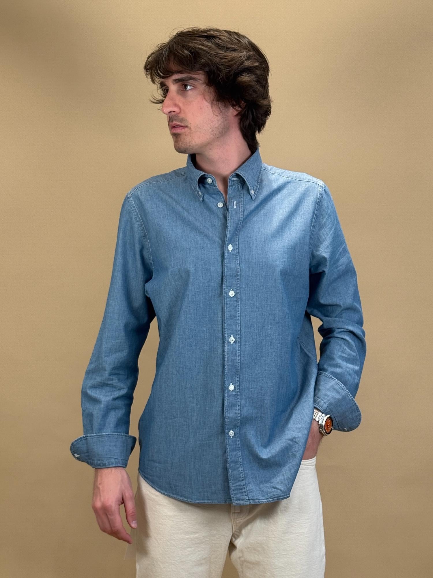 Camicia in Chambray 2830412 1_01 Portofiori