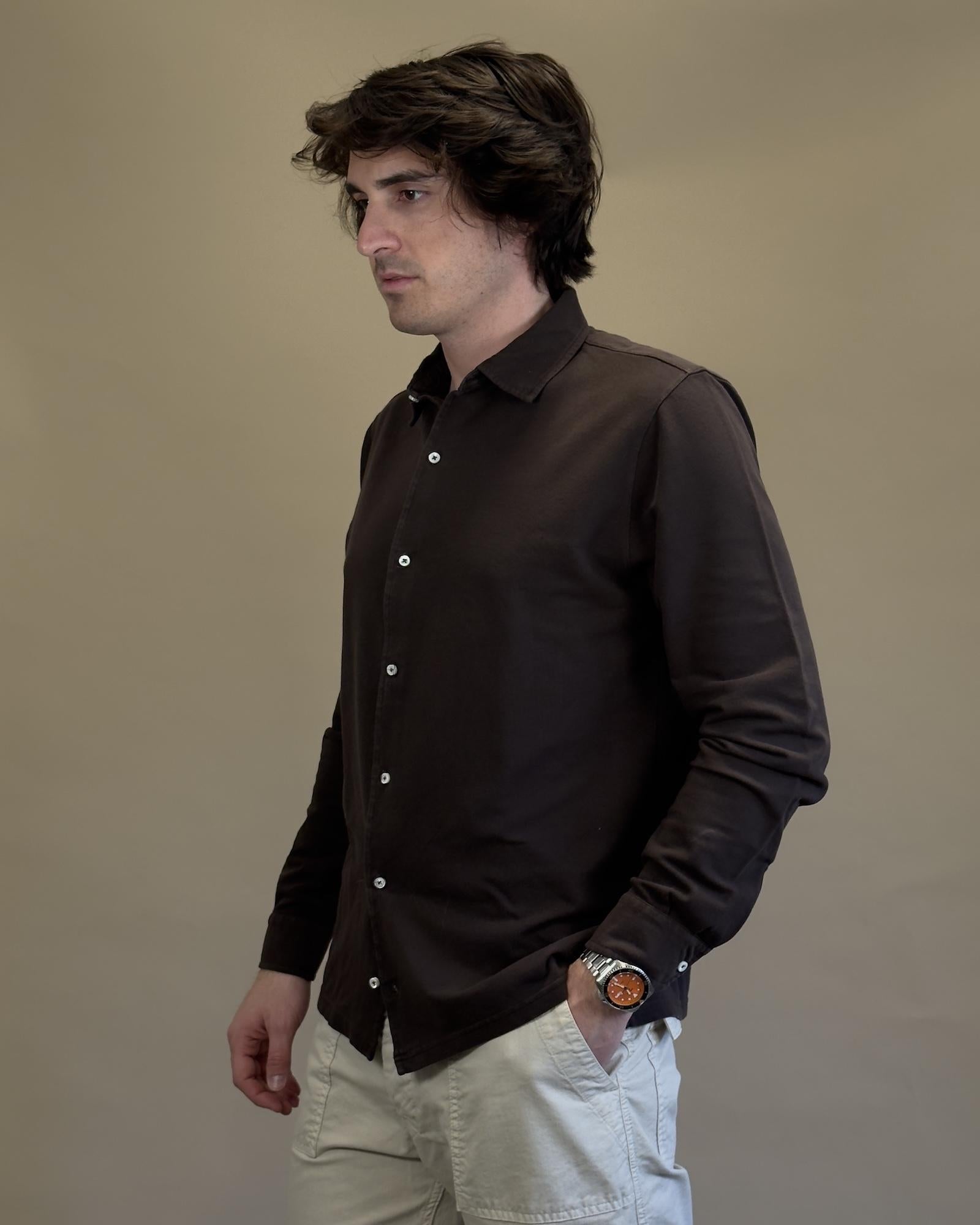 Camicia in Piquet BLKM6502 BR Bl'ker