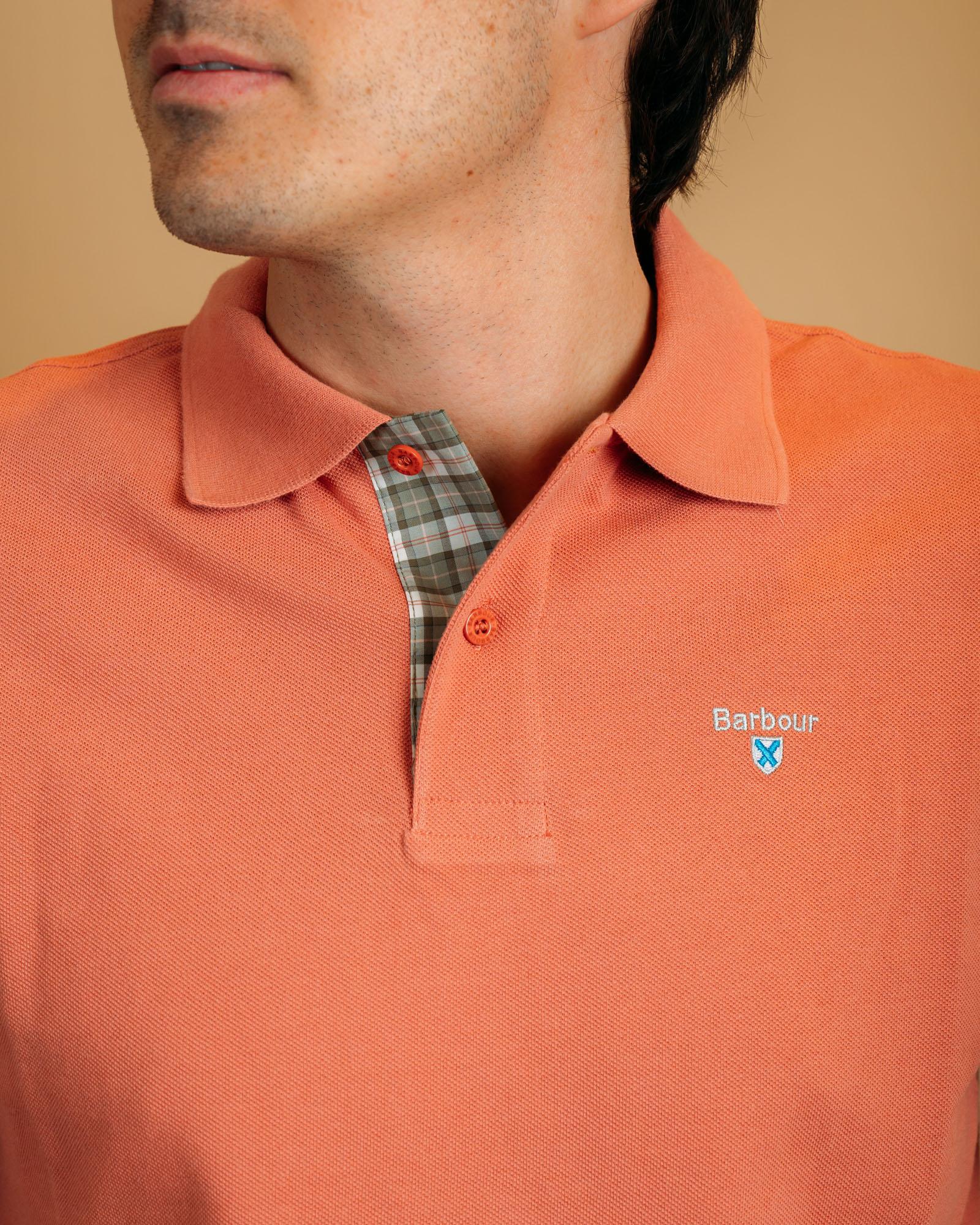 Polo Tartan Pique Pink Clay MML0012 PI55 Barbour 