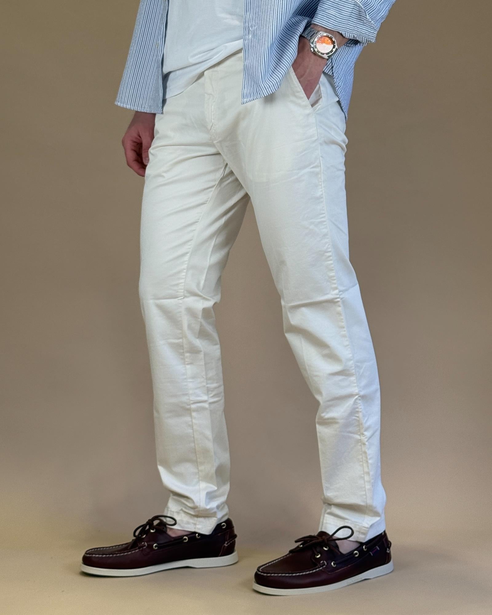 Pantalone Miami BSMIA8323S24L009 PANNA Gaffi 