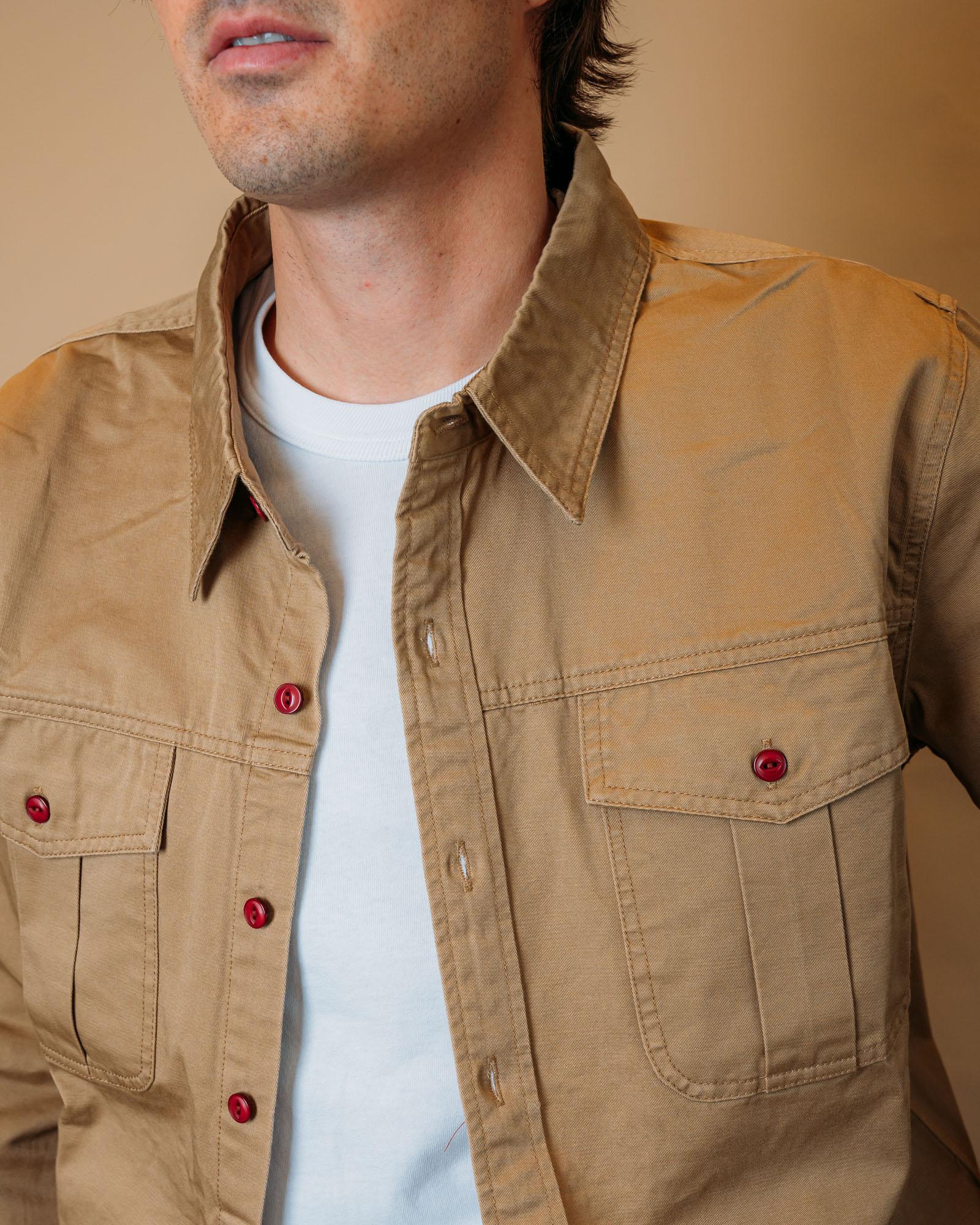 Gaffi Store abbigliamento uomo Workshirt Engineer Khaki di Bennet Works 