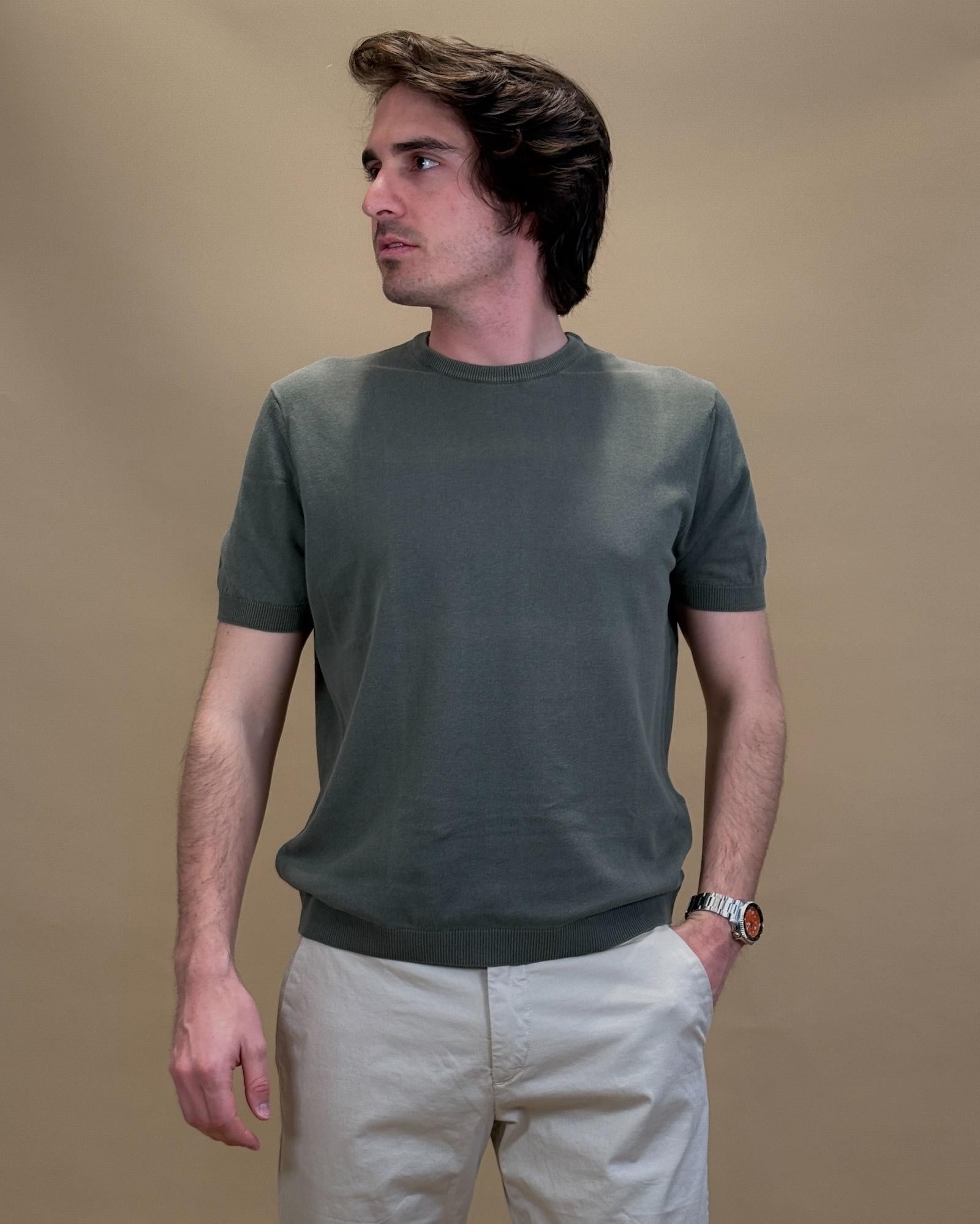 T-shirt Crepe in Filo 56063S 22053 Gaffi