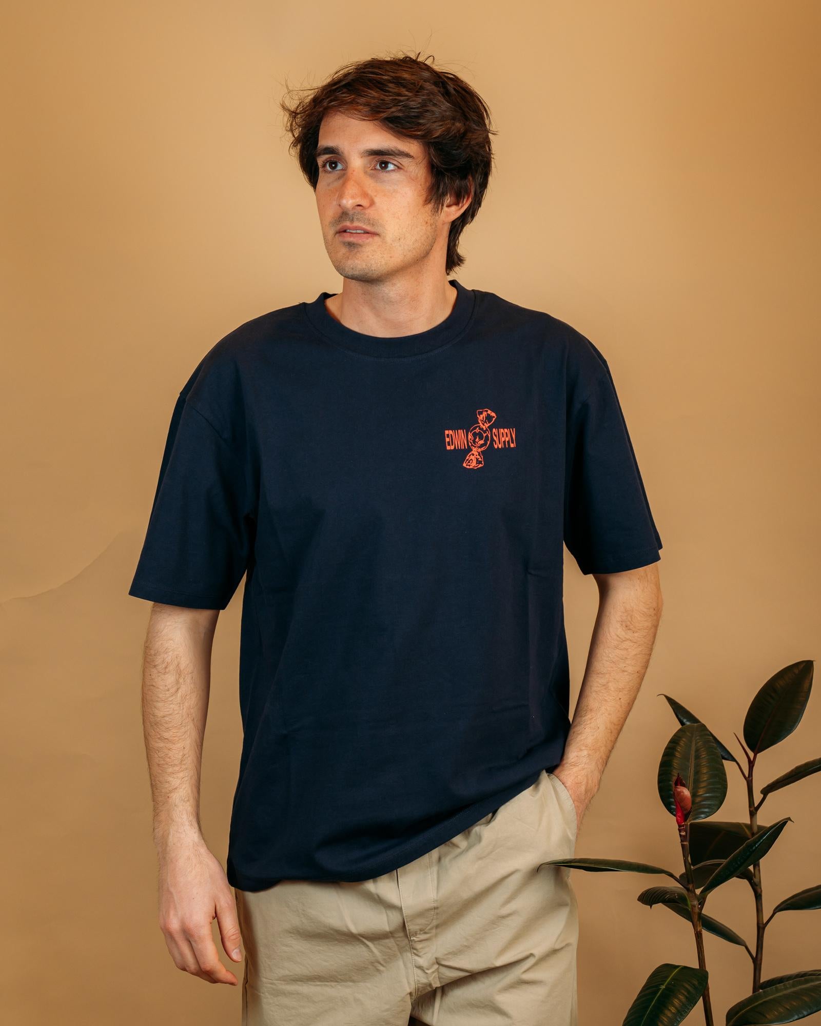 T-shirt Sorry Tokyo Maritime Blue I036640 0DM.67 Edwin 