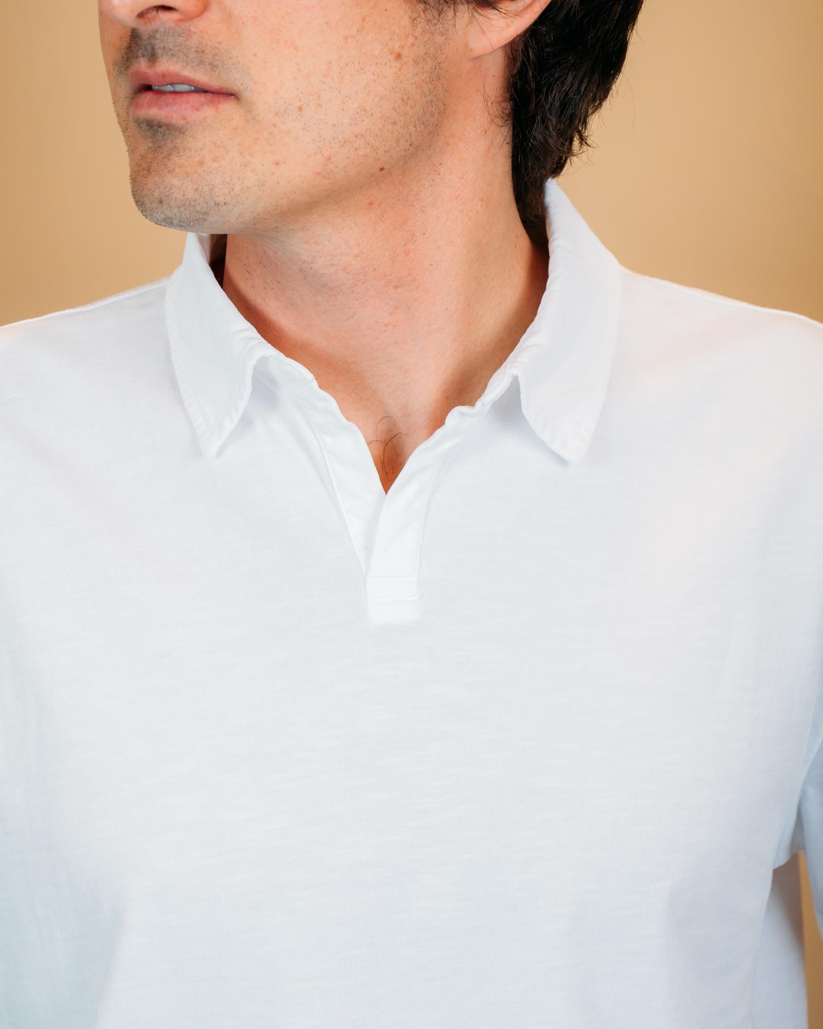 Polo Long Island White BLKM2006 WH Bl'ker 