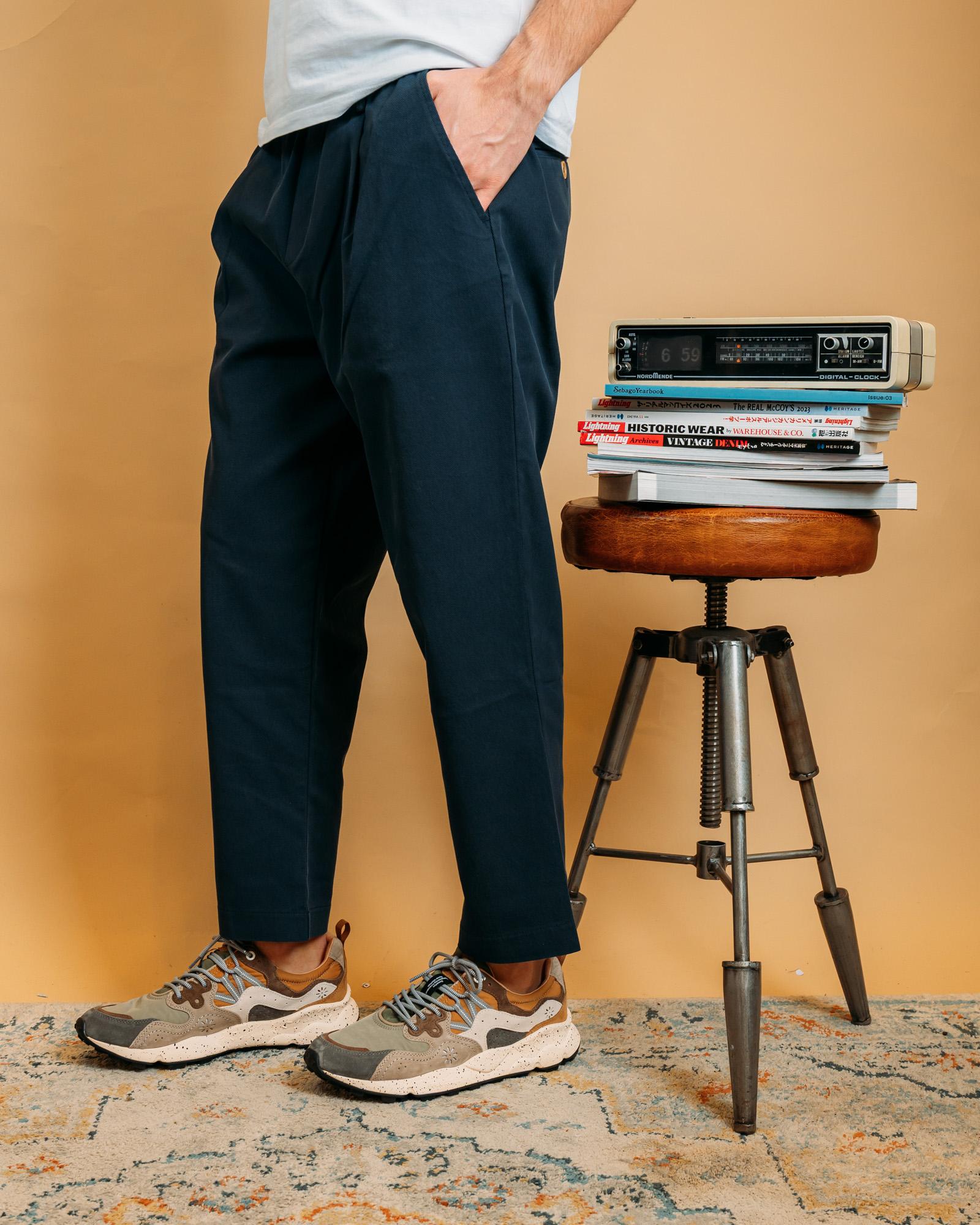 Pantalone Osaka Pence Blu OSAKA BL Wooden 