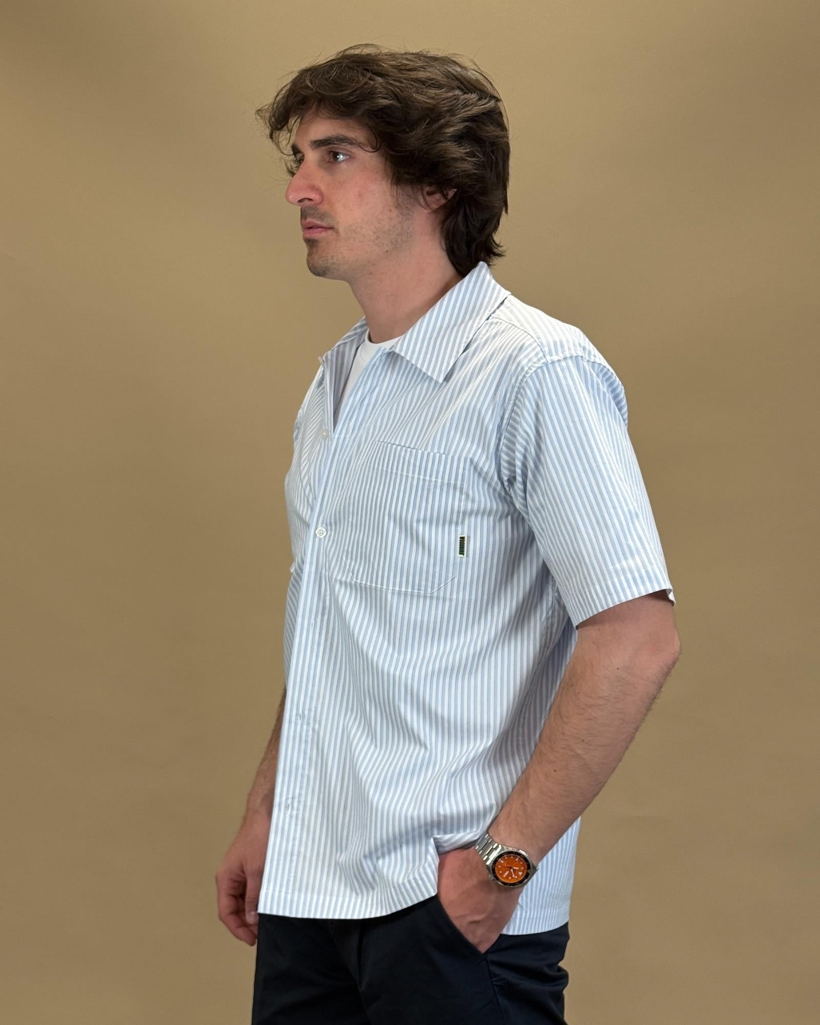 Wbbanks Stripe Shirt 2516-725 380 Woodbird 