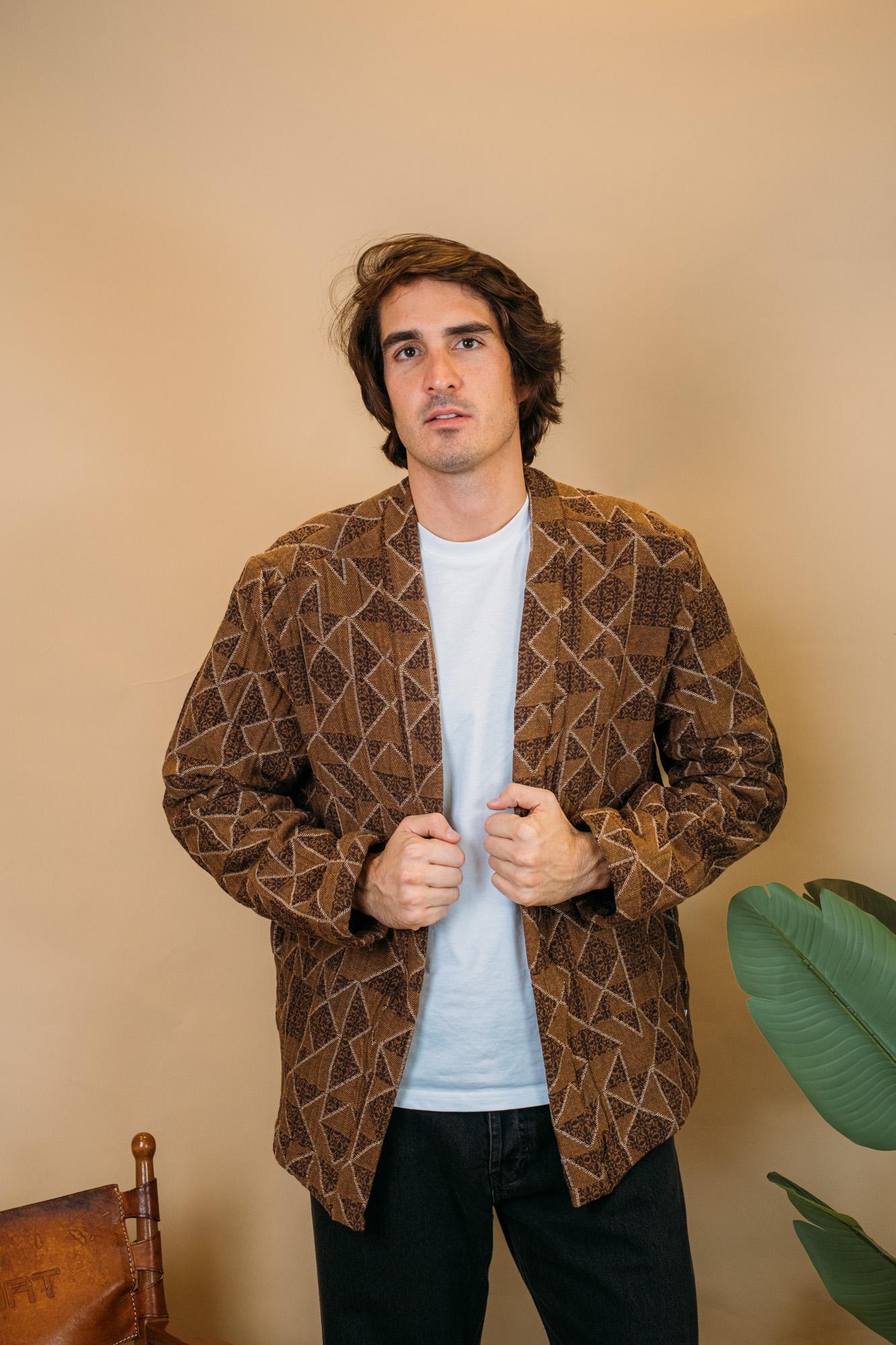 Kimono Bilbao BILBAO JACQUARD TERRA Wooden 