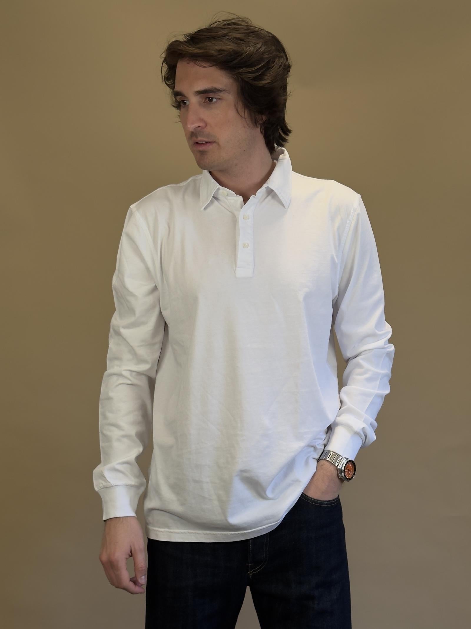 Polo in Jersey M/L BLKM2503BIANCO BIANCO Bl'ker