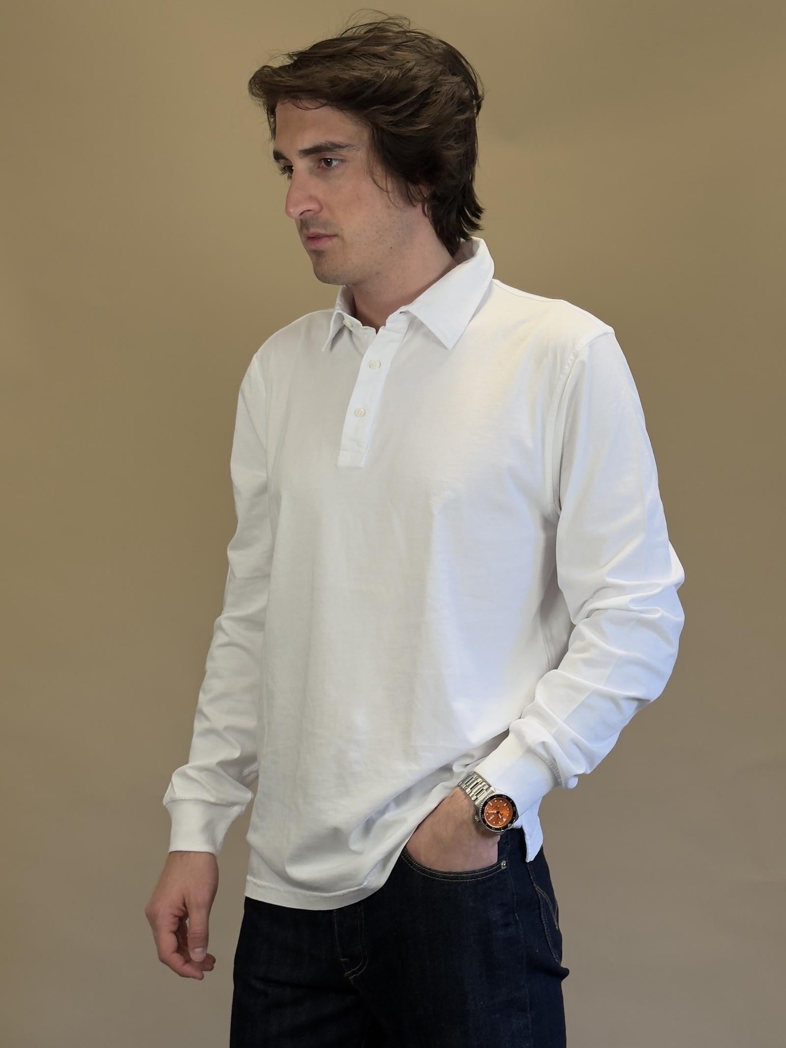 Polo in Jersey M/L BLKM2503BIANCO BIANCO Bl'ker