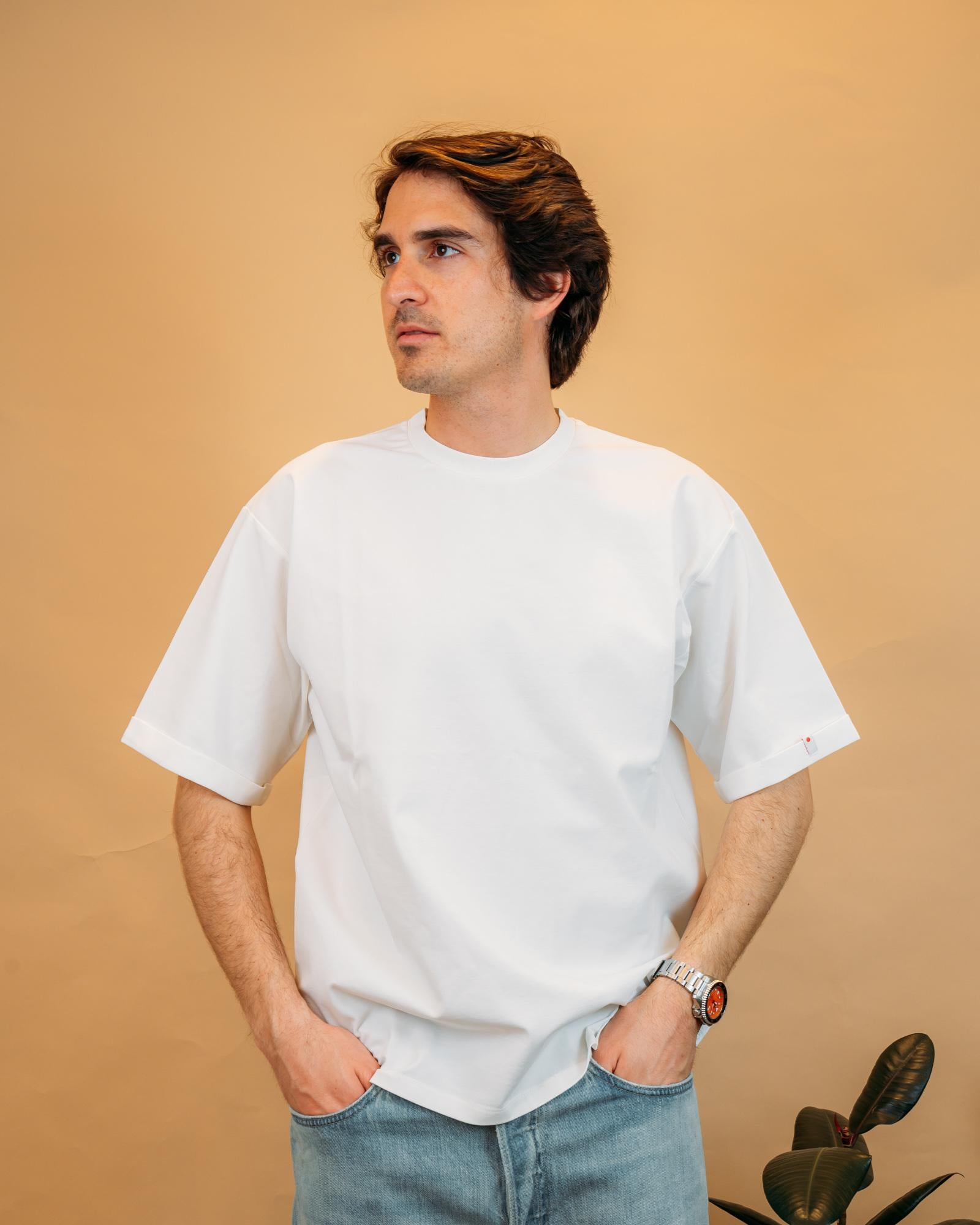 T-shirt Akita Over Off White AKITA OFF Wooden 