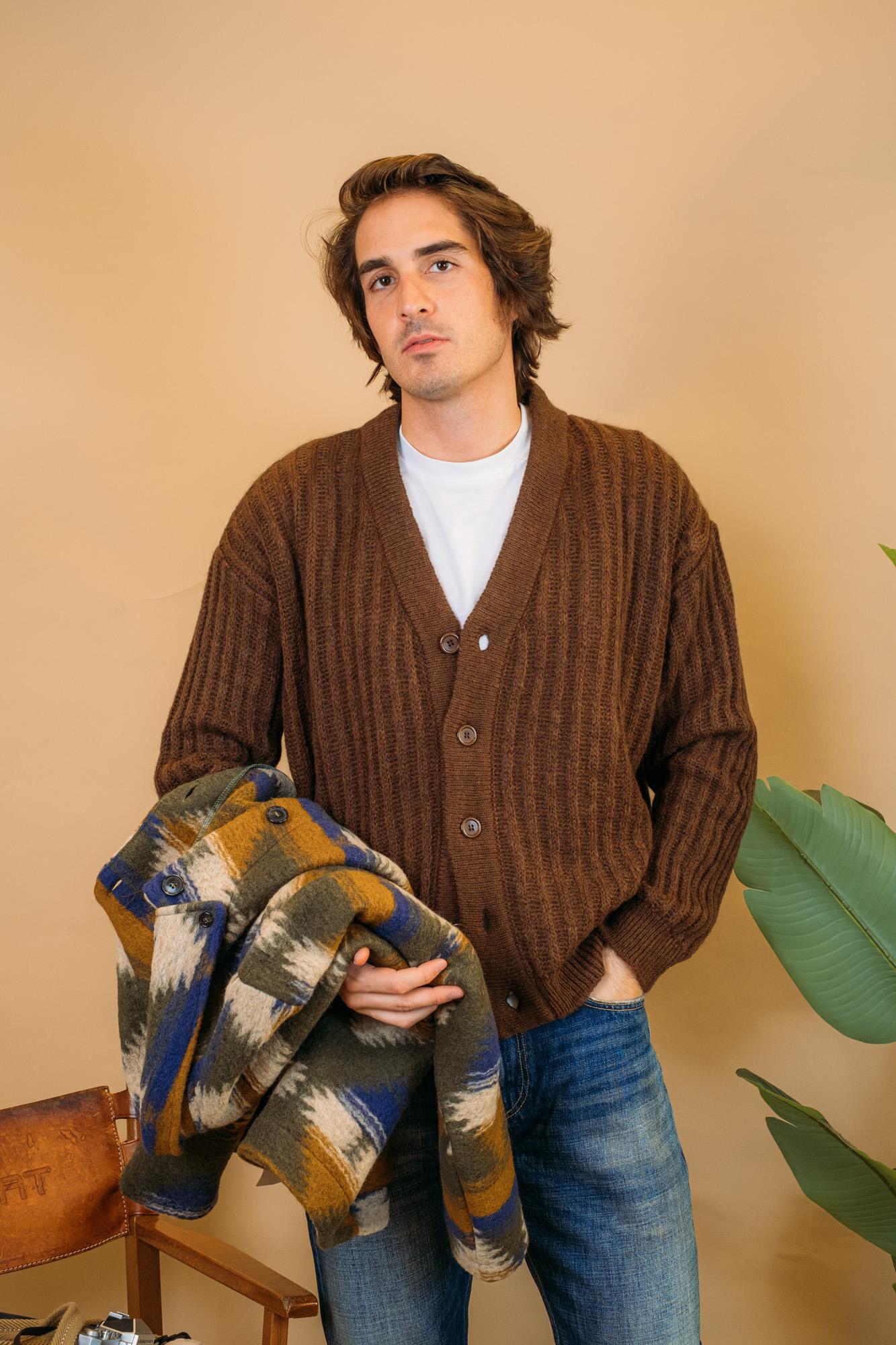 Cardigan Brunico BRUNICO MARRONE Wooden 