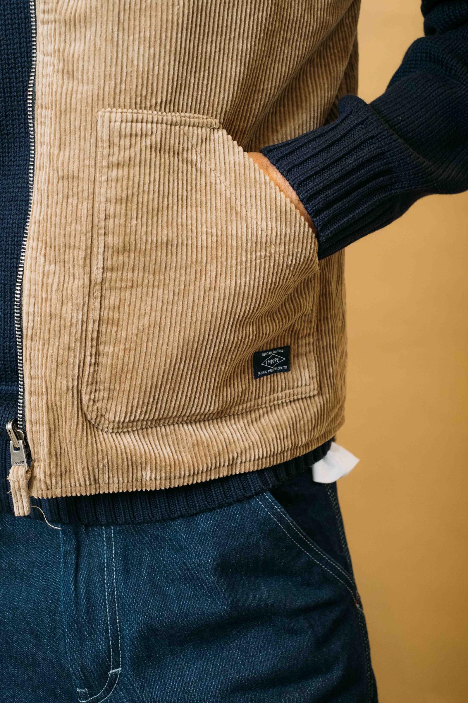 Gilet Martin Corduroy Doubleface MARTIN V05 5222 Impure