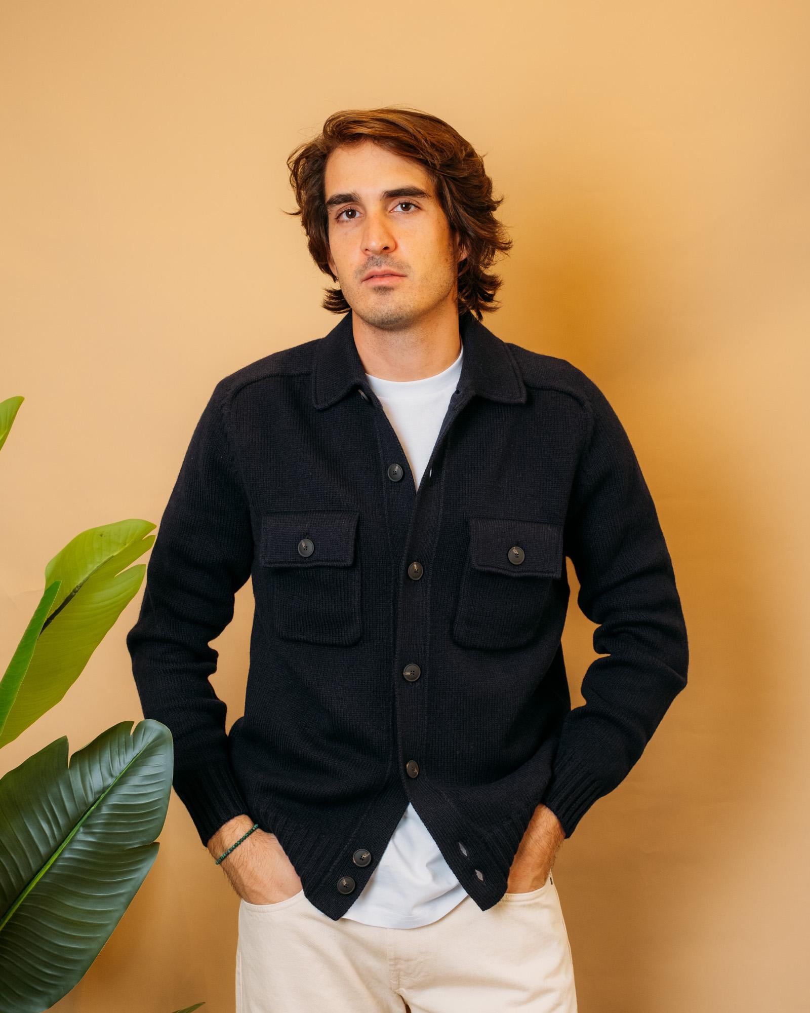 Overshirt in Lana 13109 598 Gran Sasso 