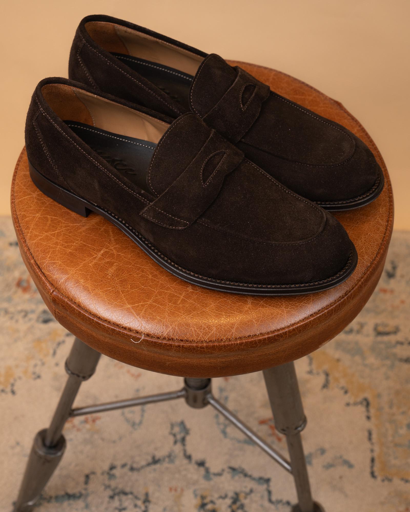 Mocassini Penny Loafer Camoscio Moro 4022FWTCAMF/ MO Crisci x Gaffi 