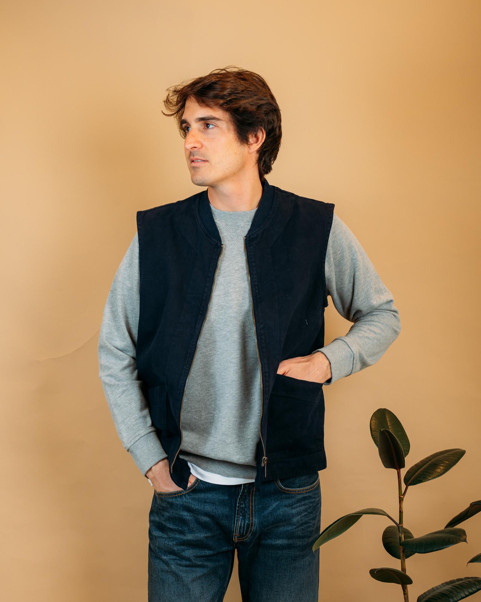 Gilet Bob Vest Zip Blu V445 BL Seadog 