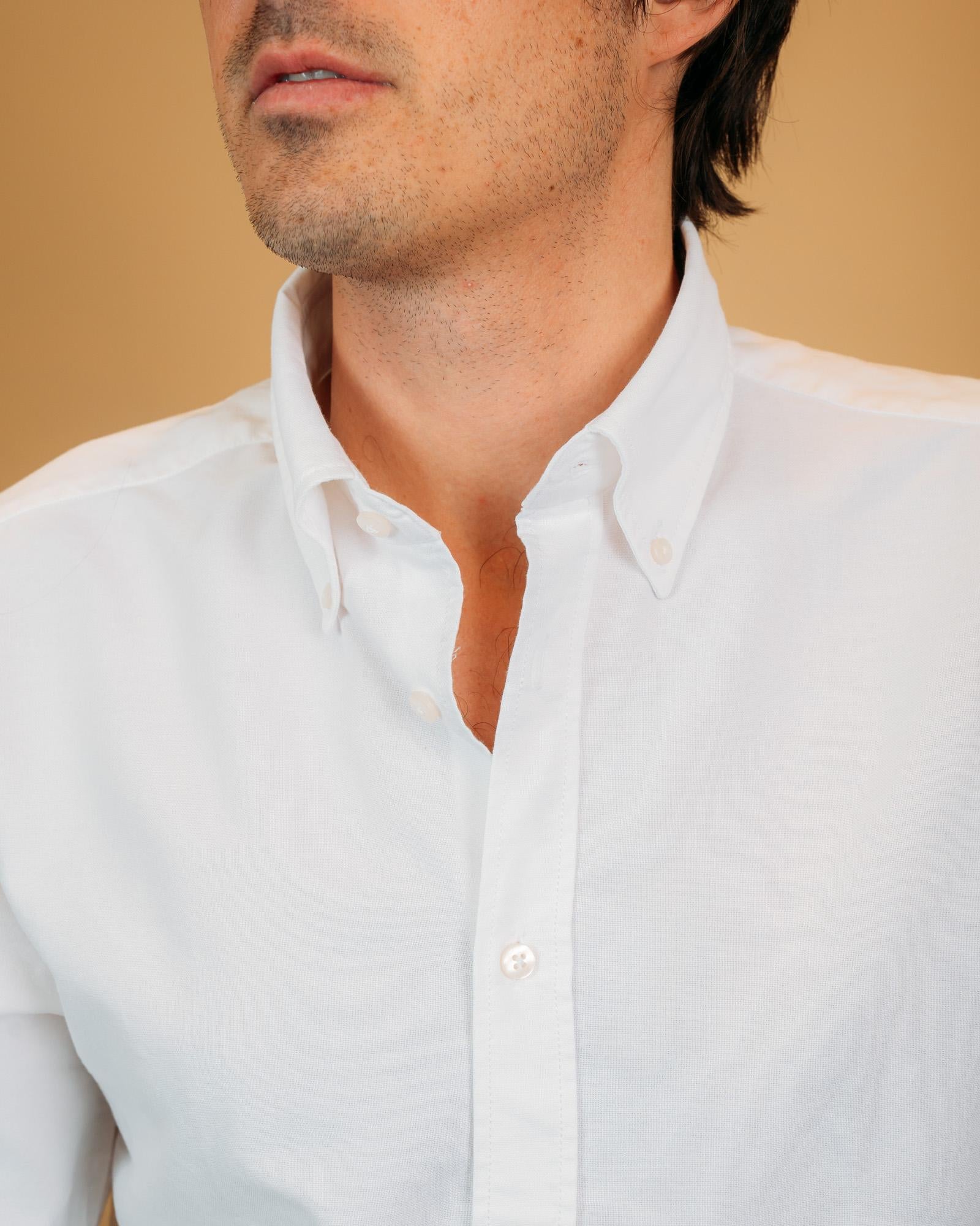 Camicia Oxford Bianco 28303805 01 Portofiori 