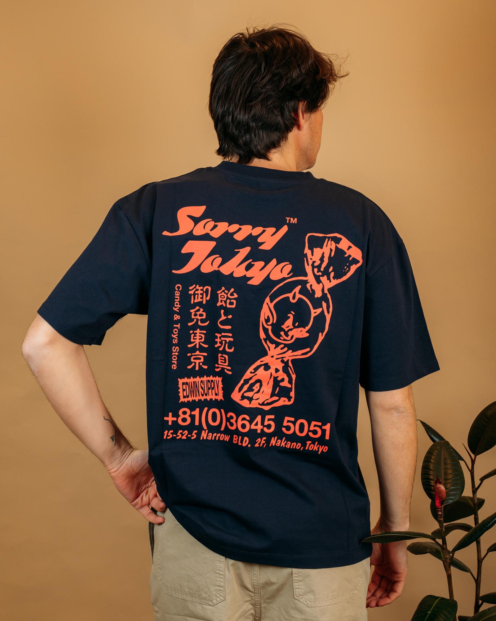 T-shirt Sorry Tokyo Maritime Blue I036640 0DM.67 Edwin 