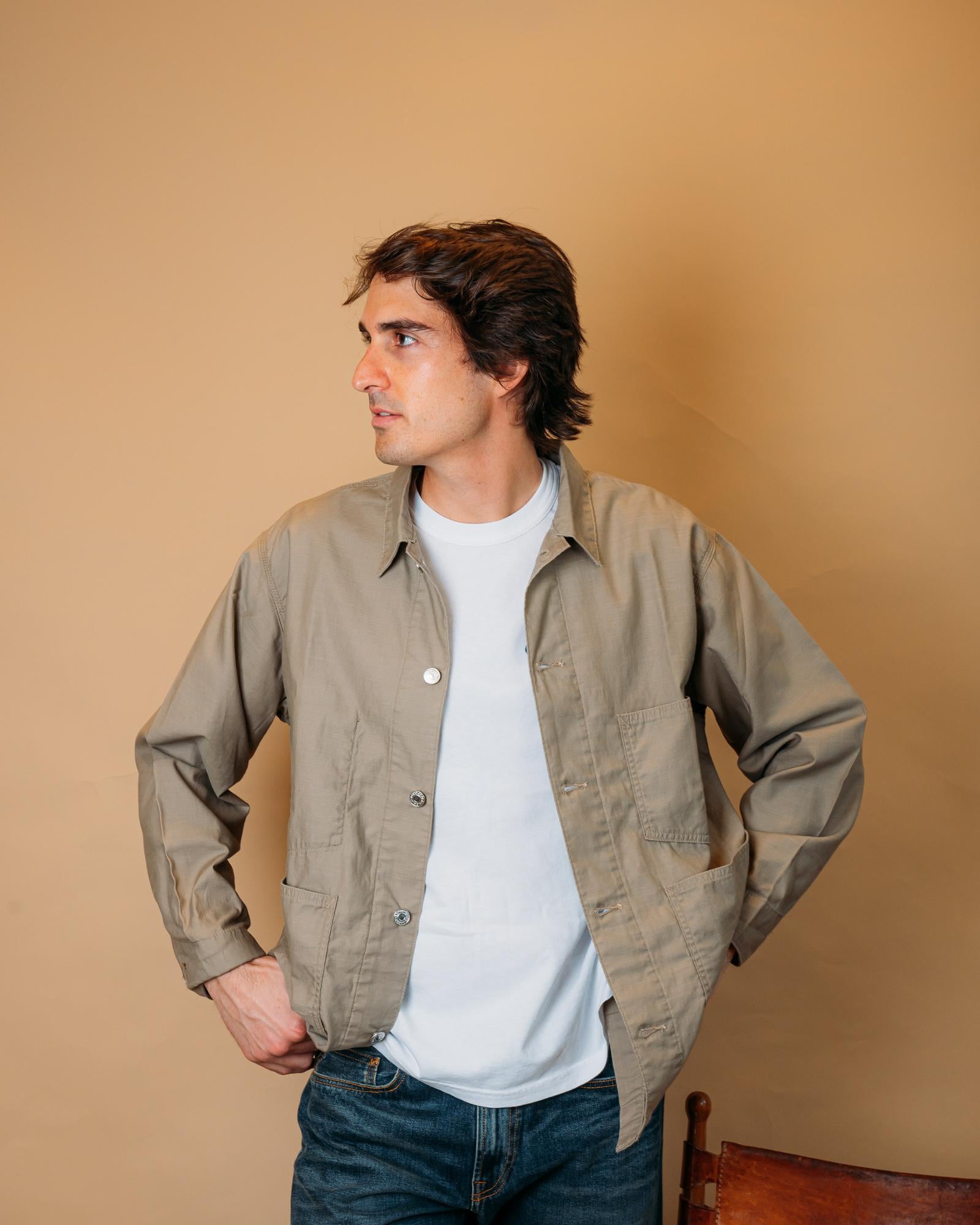 Giacca Coverall Japan Beige I036714 69.67 Edwin 