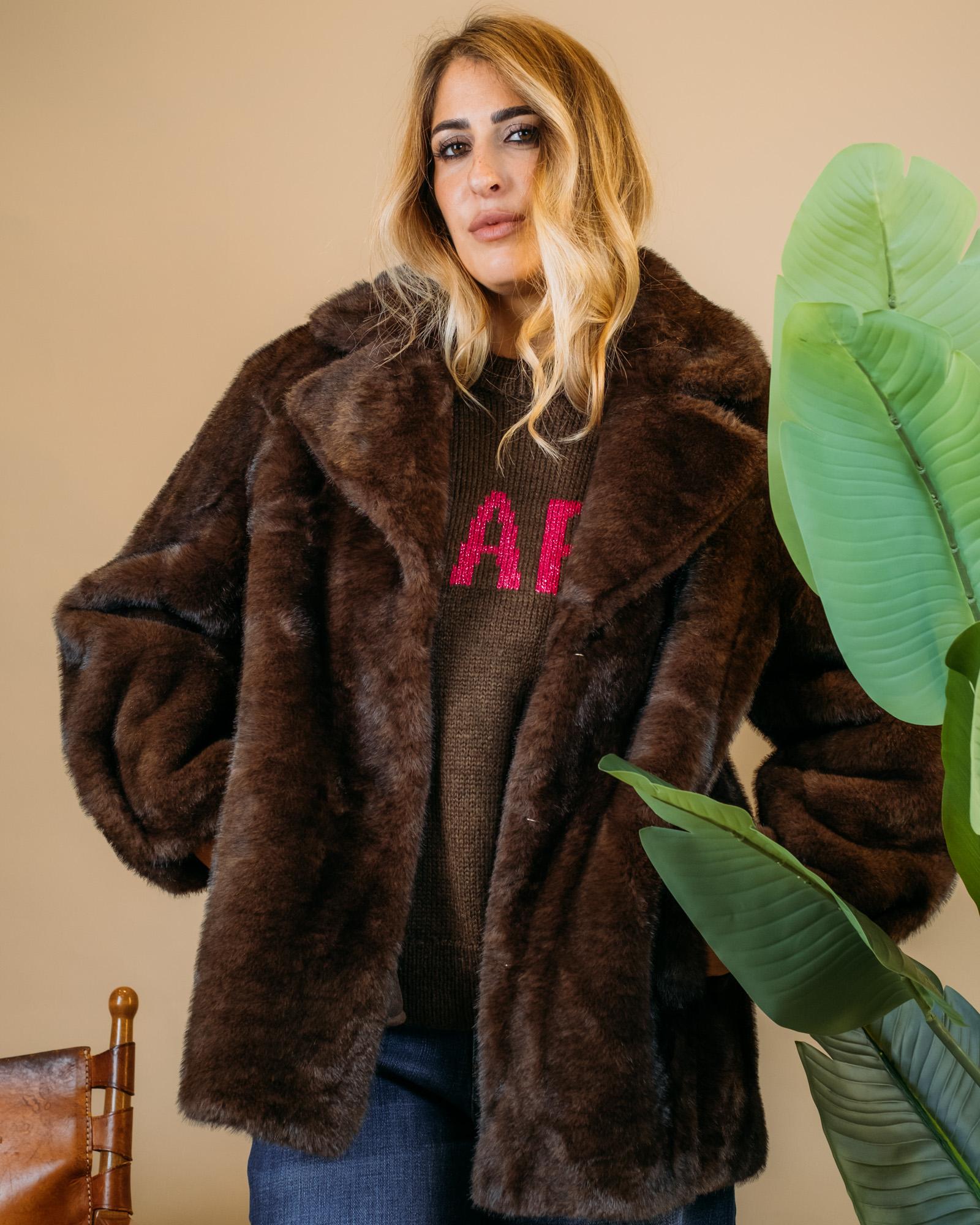 Ecopelliccia Over ECOPELLME VIS Elle Studio 