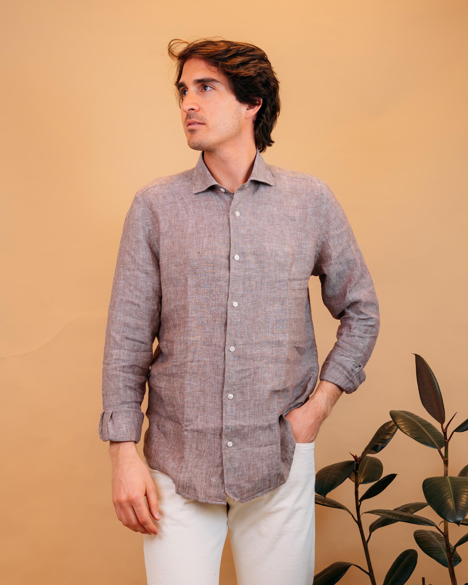 Camicia in Lino Moro 2830554 12 Portofiori 