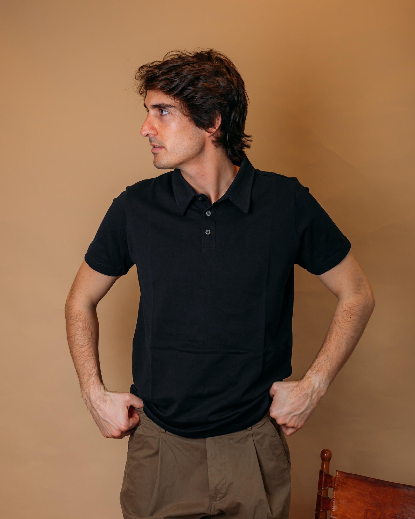 Polo Piquet Blu Navy 1465402 442 Gaffi 