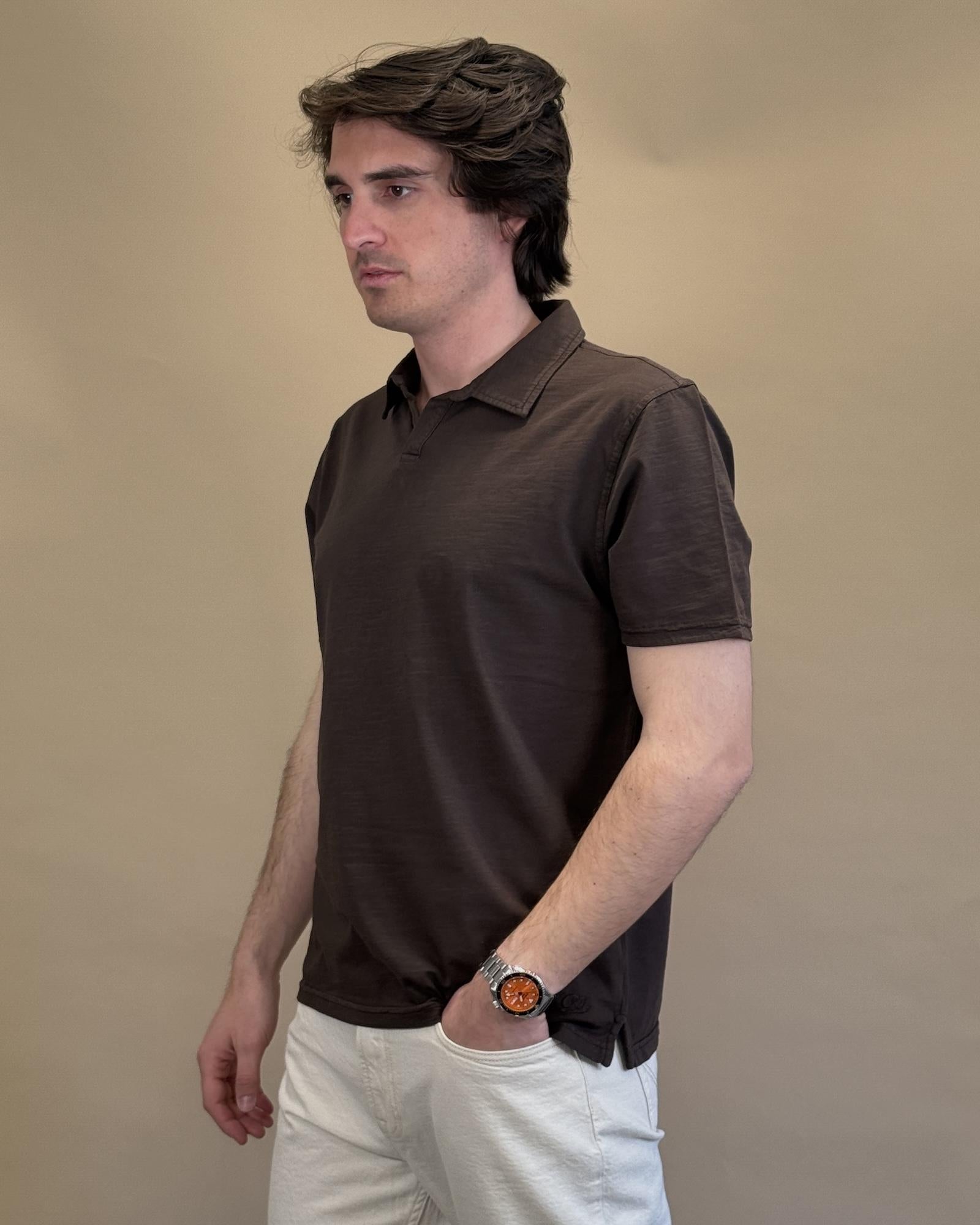 Polo in Cotone Fiammato BLKM2006 BR Bl'ker