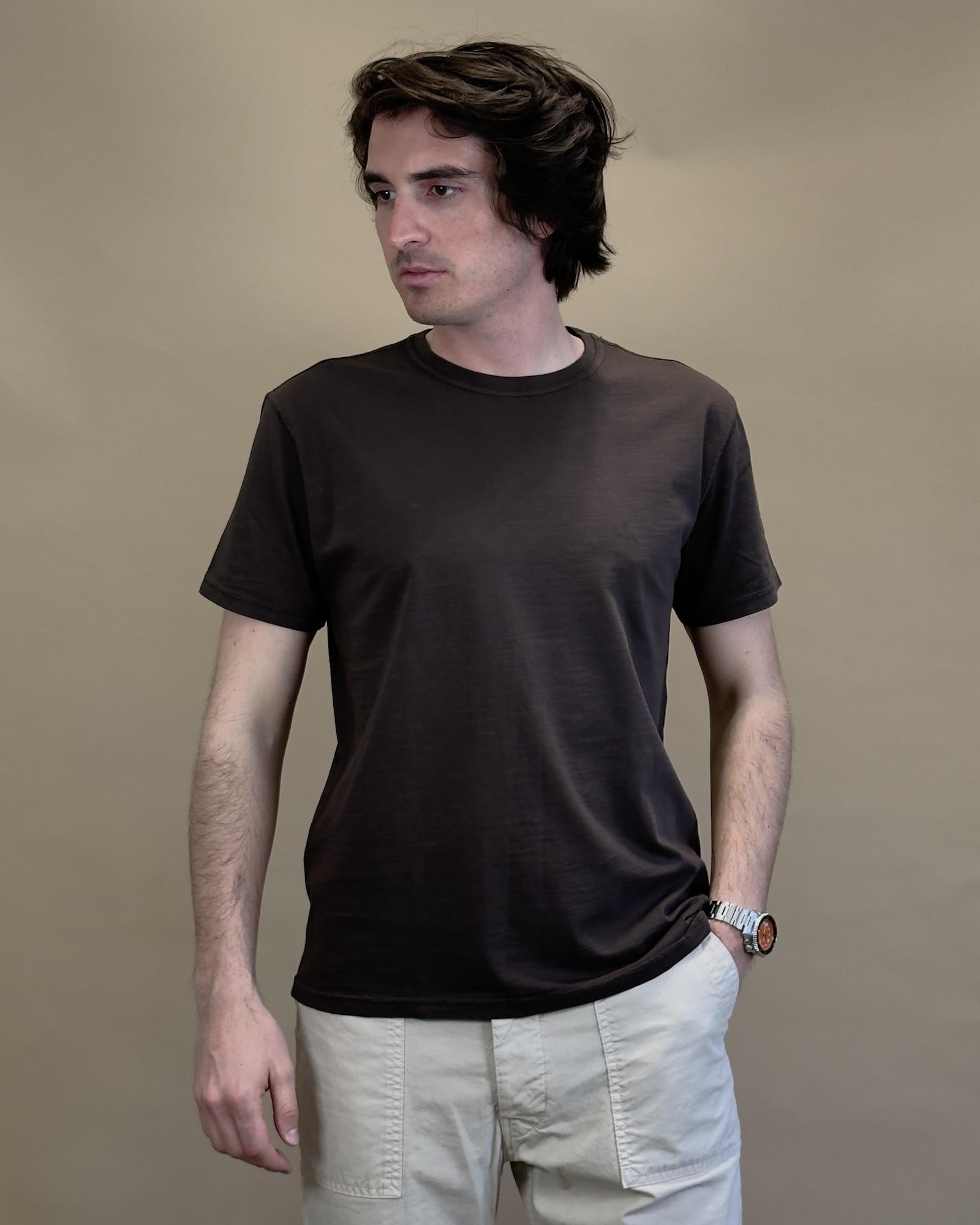 T-shirt in Cotone Fiammato BLKM1009 BR Bl'ker