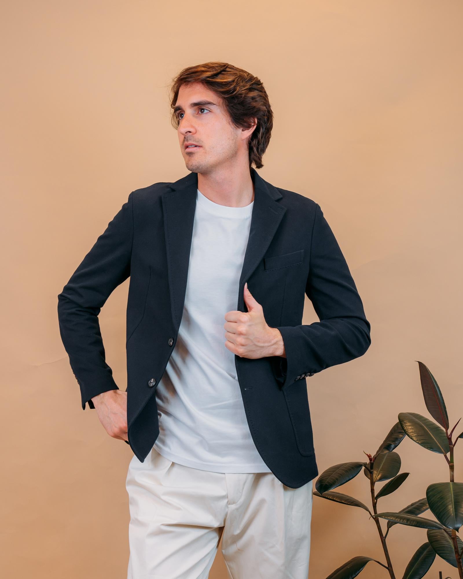 Giacca Piquet Blu Navy CN4650 447 Circolo 1901 