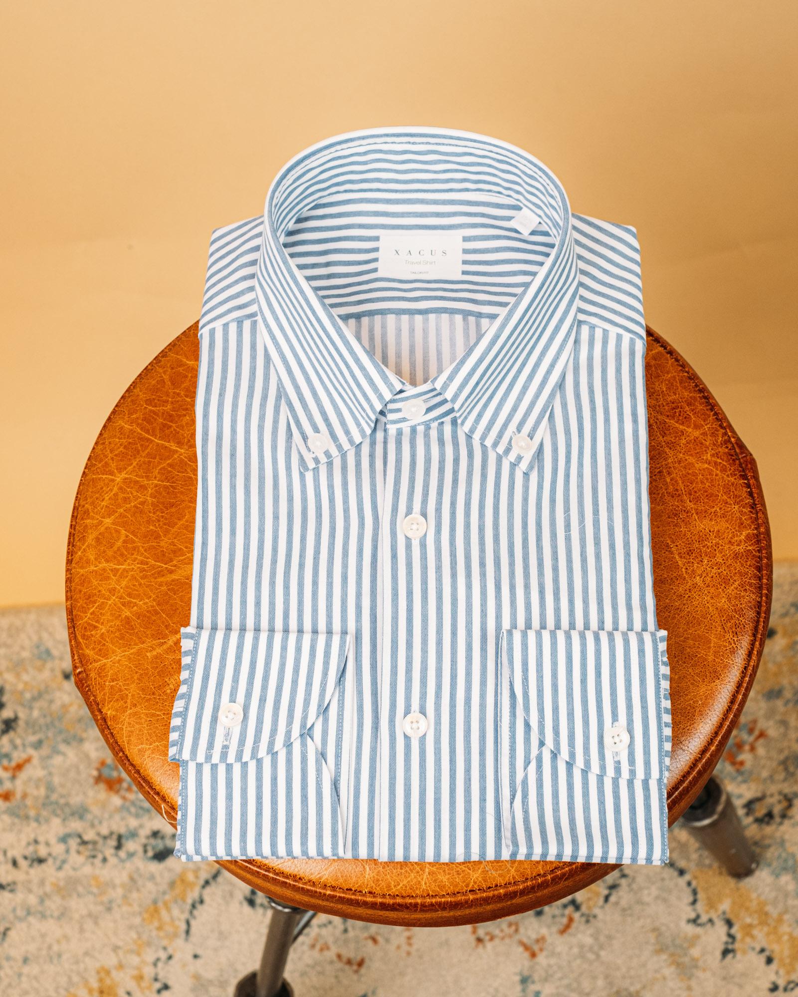 Camicia Travel Blu WF507ML 91810 009 Xacus 