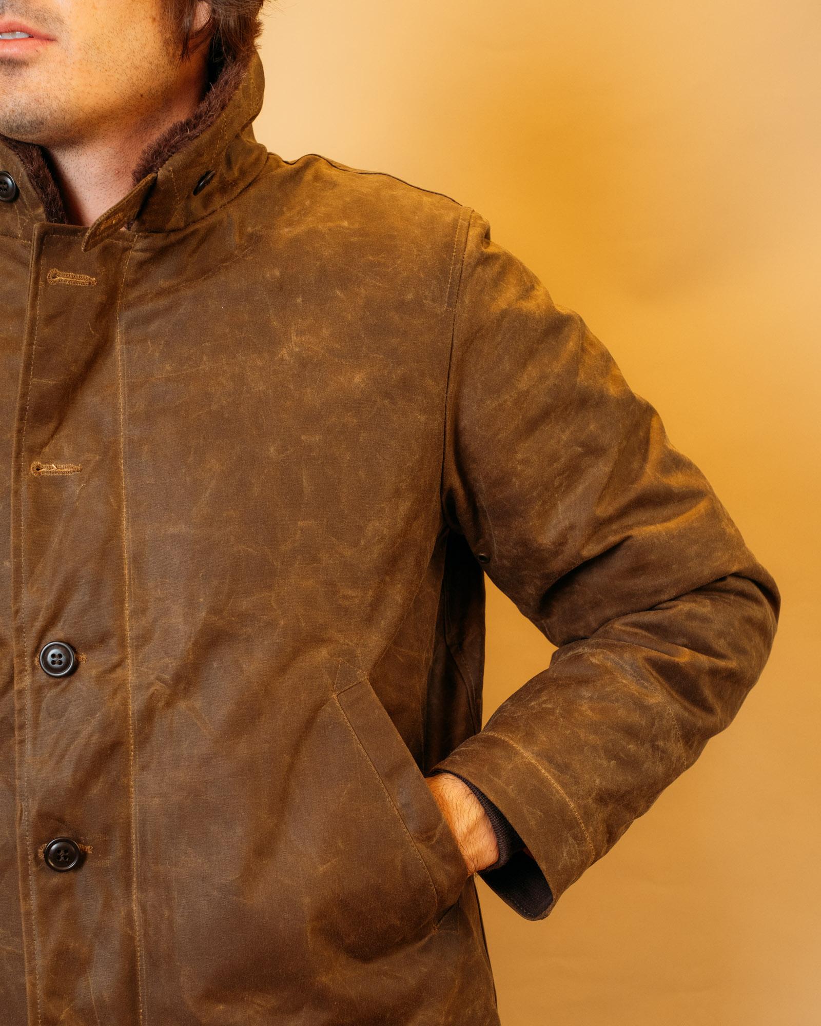 New Deck Jacket 7061B-WX DARK TAN Manifattura Ceccarelli 