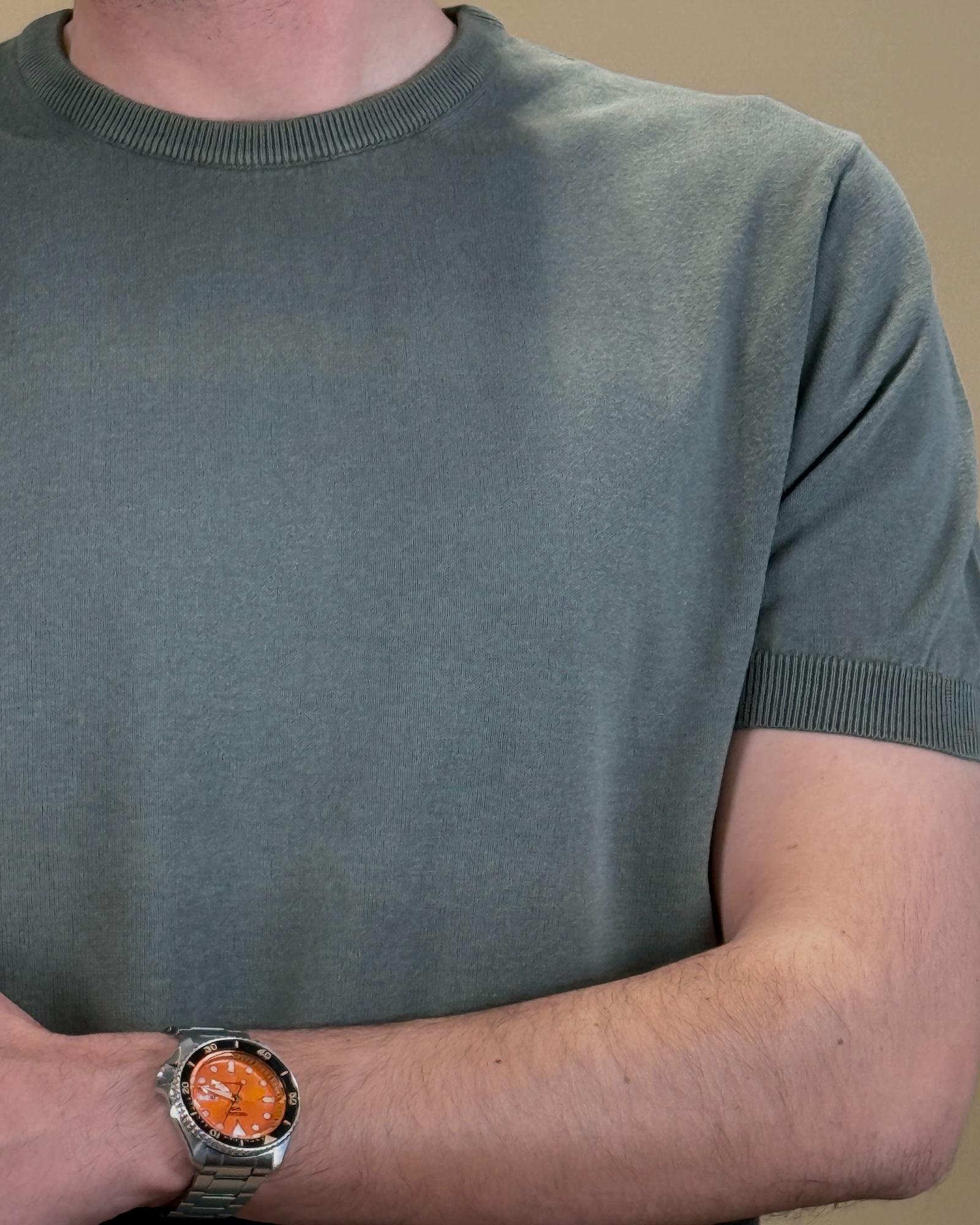 T-shirt Crepe in Filo 56063S 22053 Gaffi