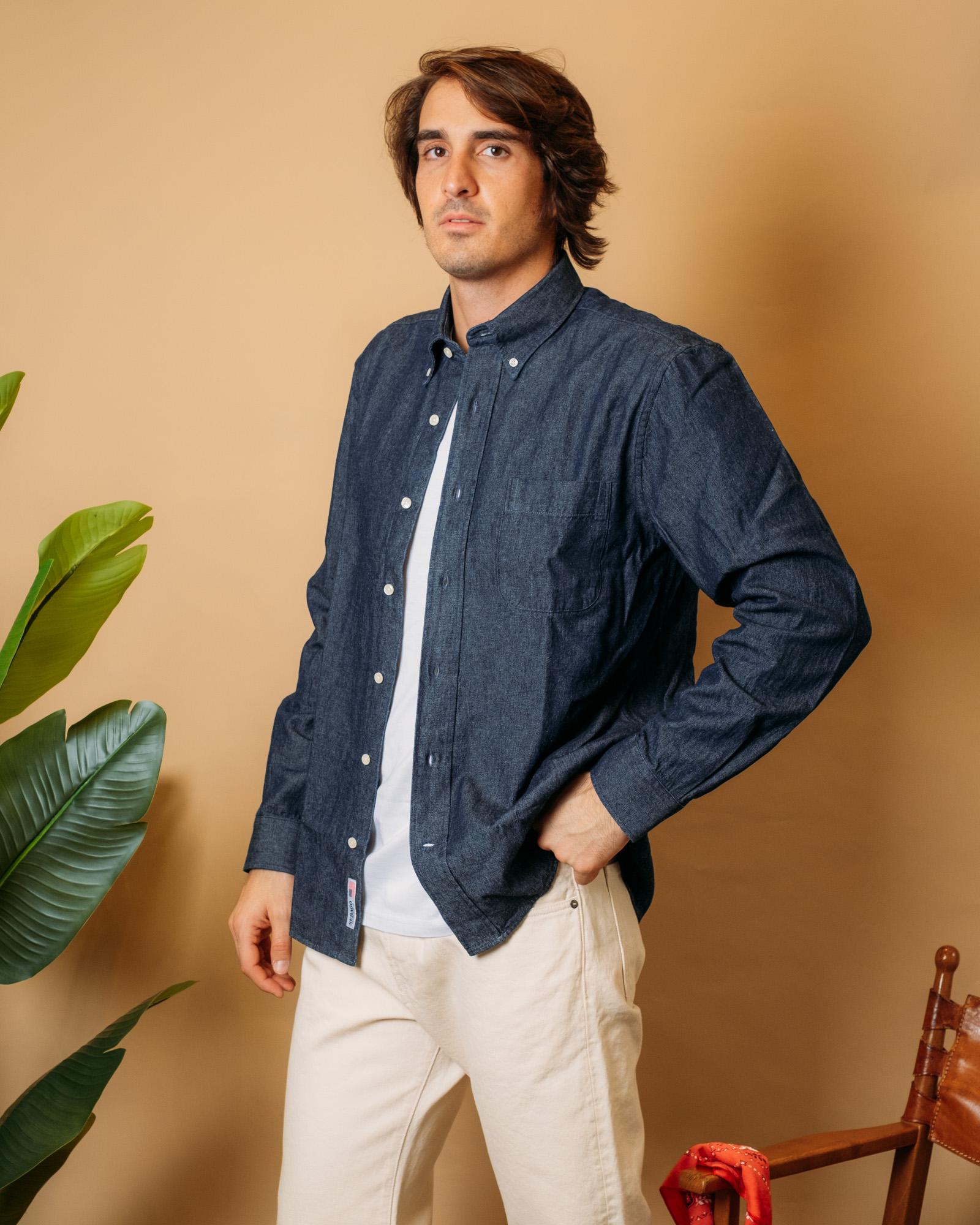 Camicia Mercer Blue Dk Denim 74112WW H13 Sebago 