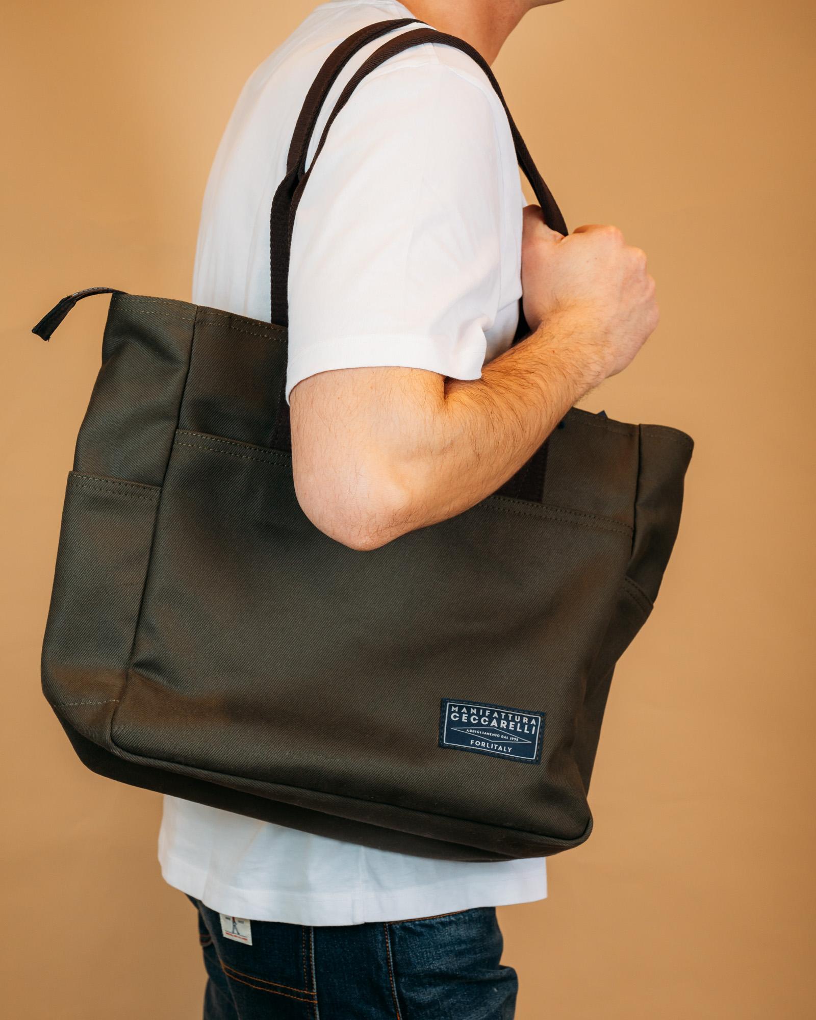 Tote Bag Green MC106_DZ GR Manifattura Ceccarelli 